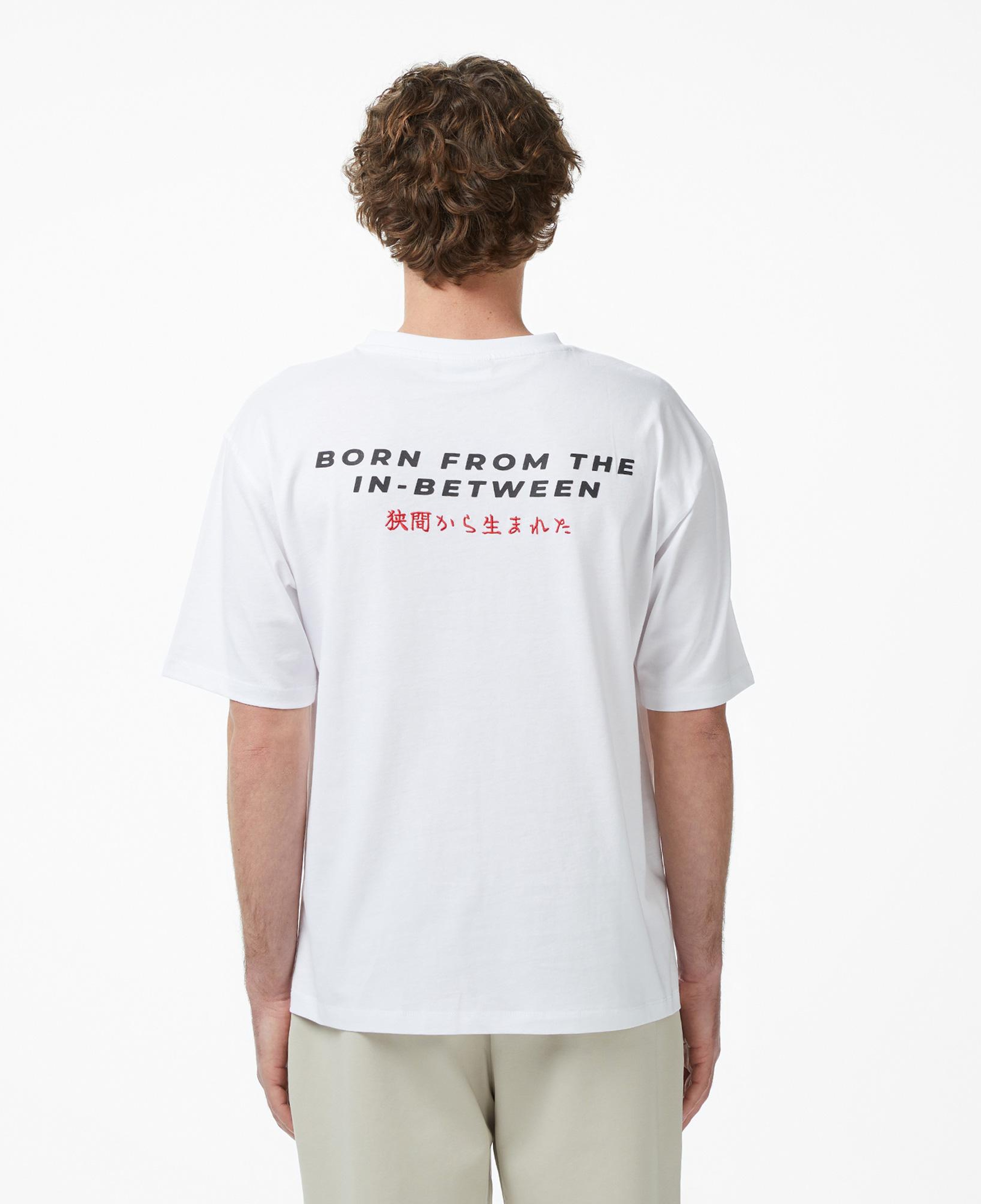 UNITED4 Regular Fit Erkek Beyaz T-Shirt