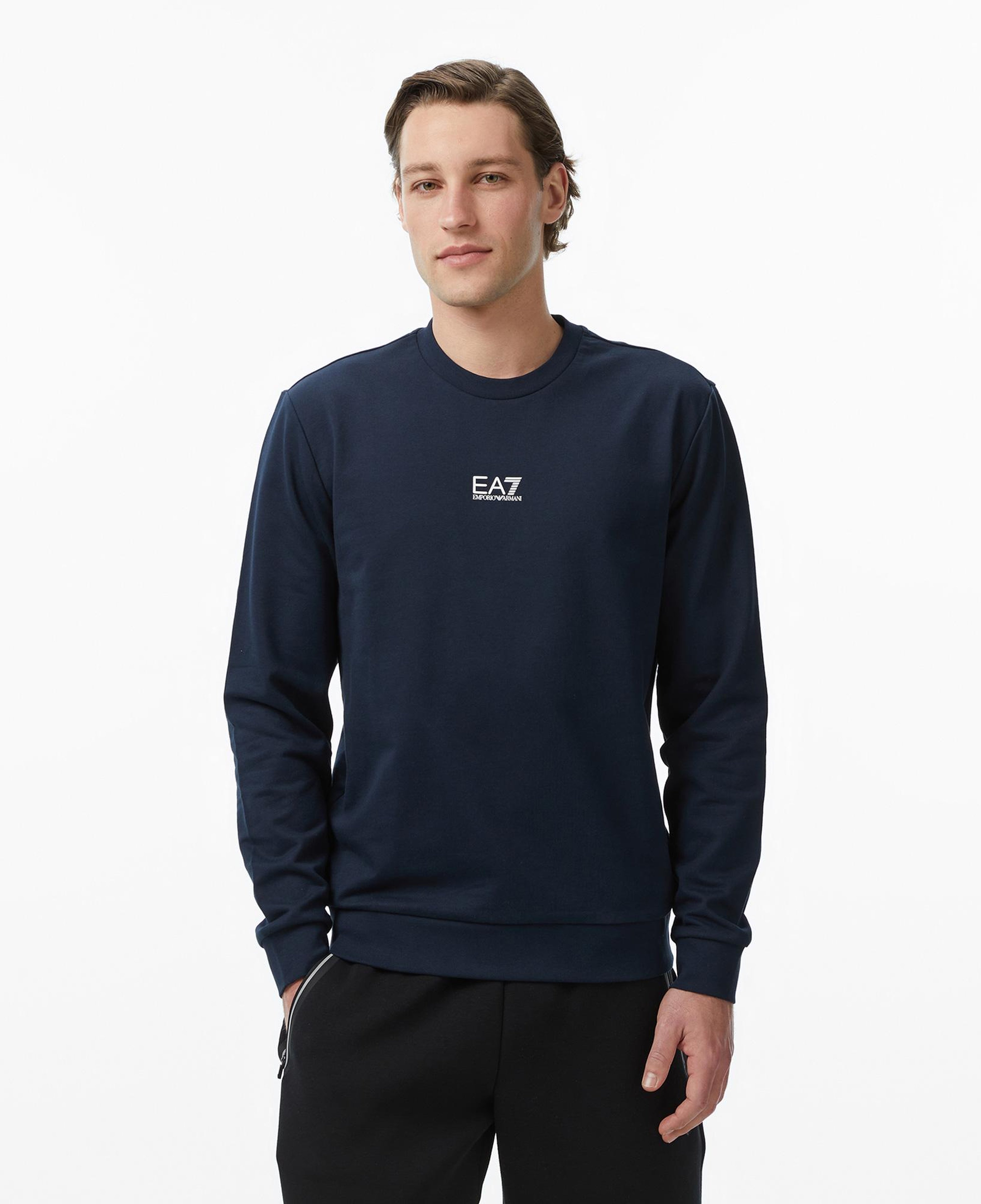 EA7 Erkek Mavi Sweatshirt