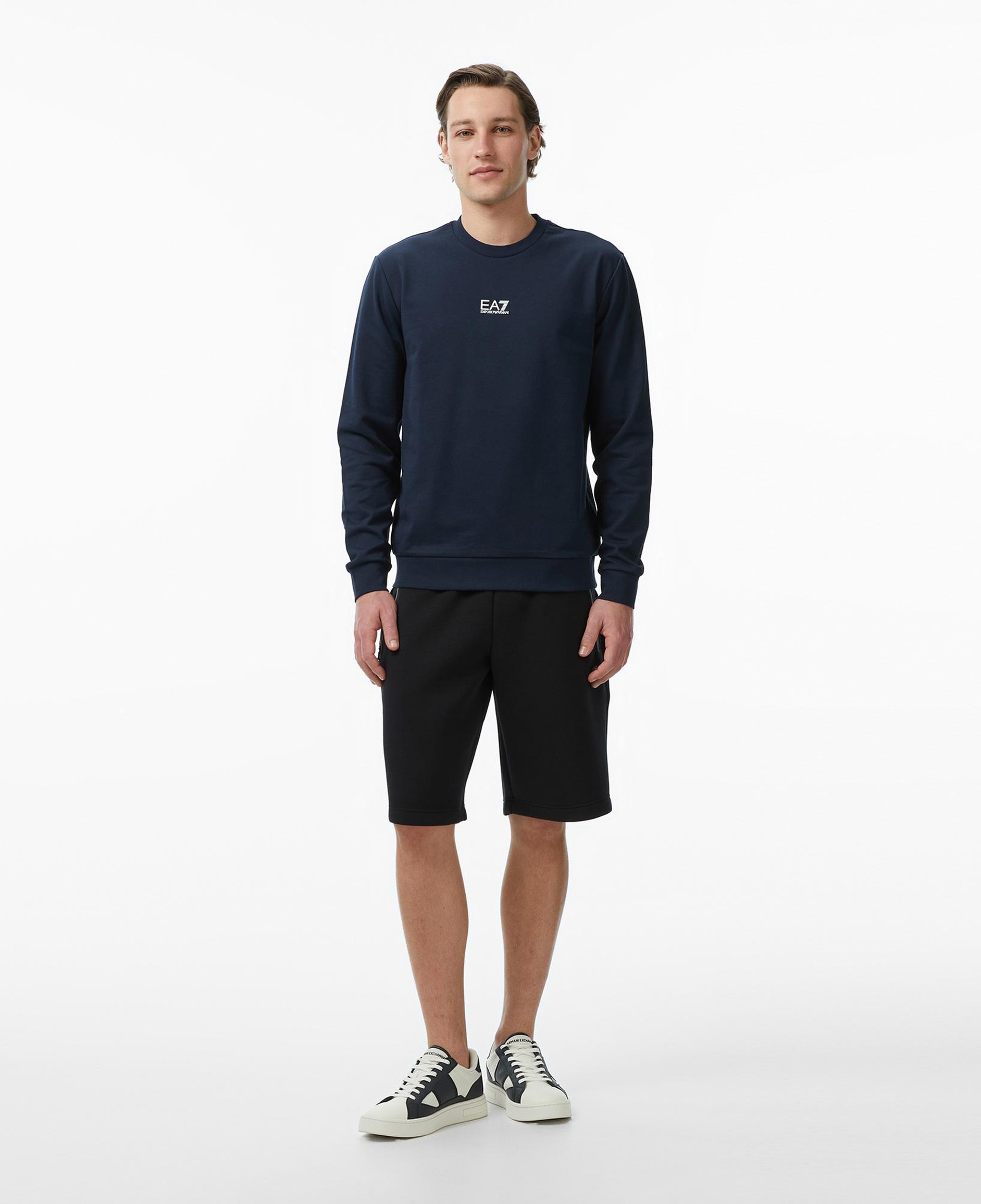 EA7 Erkek Mavi Sweatshirt