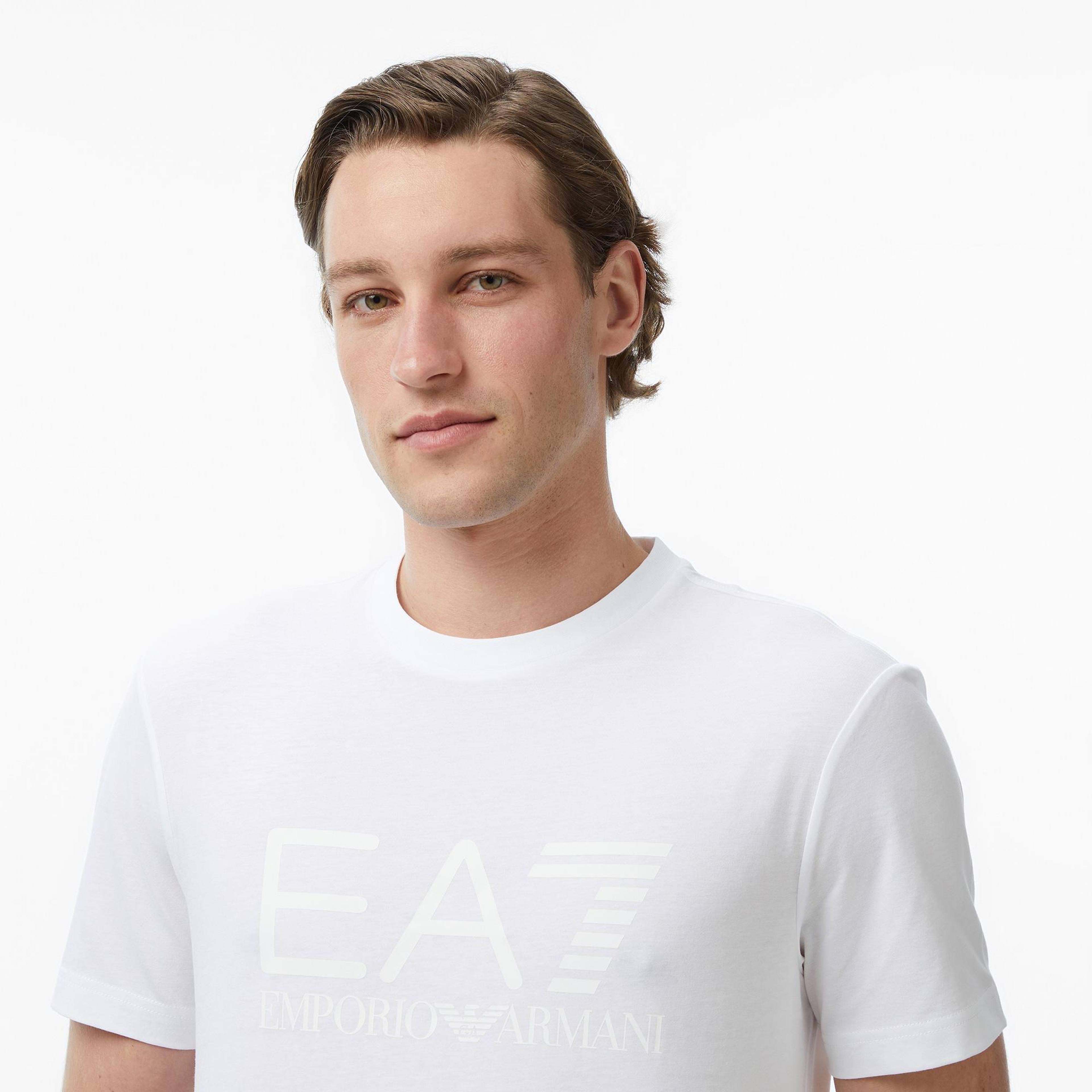 EA7 Erkek Beyaz T-Shirt