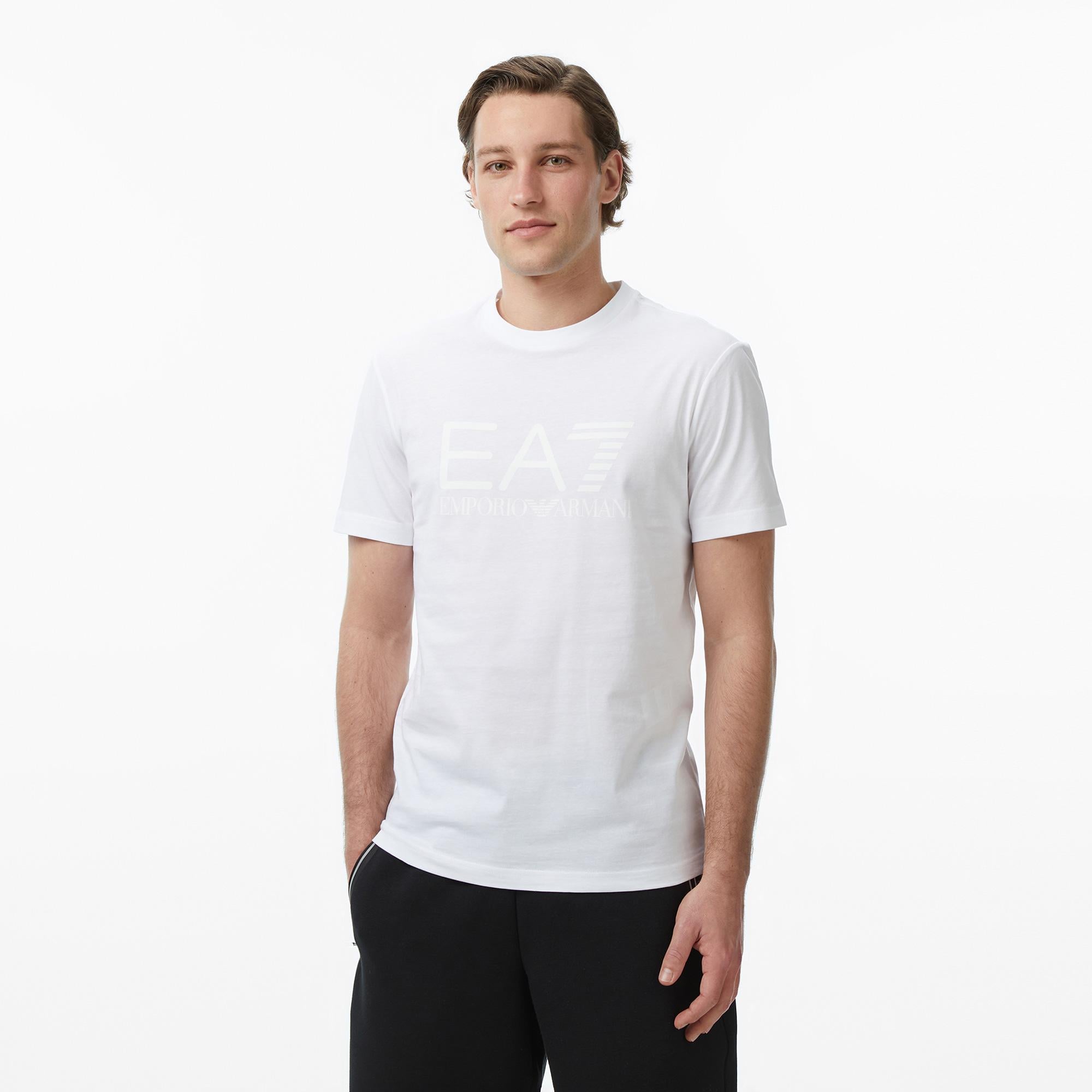 EA7 Erkek Beyaz T-Shirt
