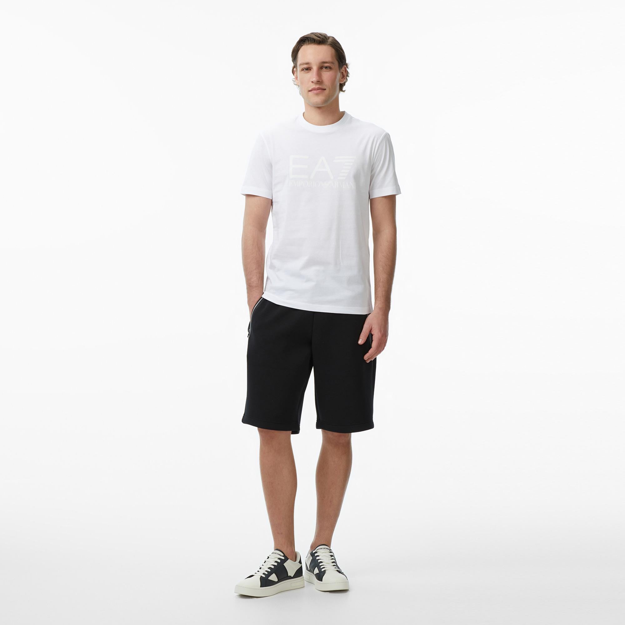 EA7 Erkek Beyaz T-Shirt
