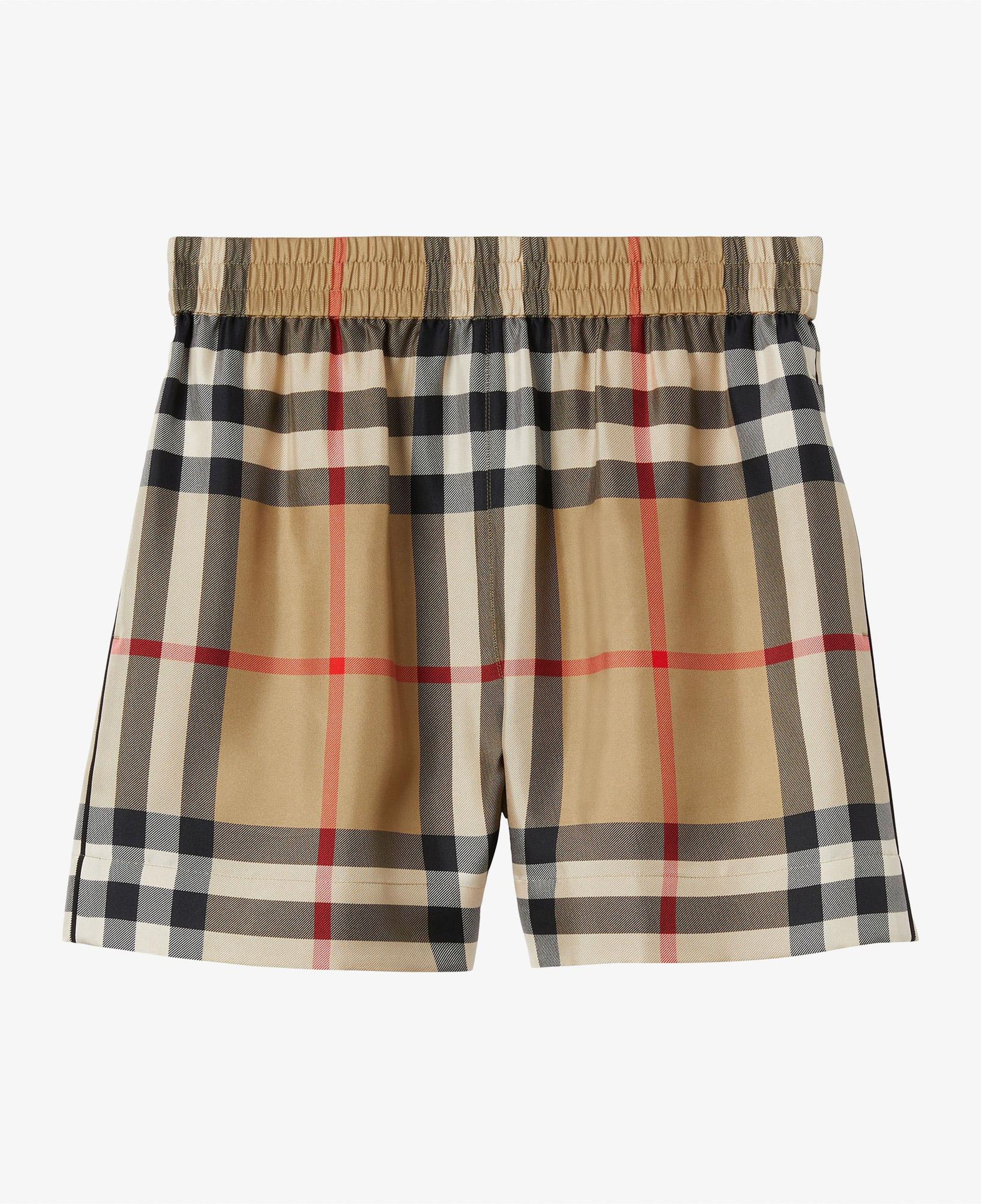 Burberry Check İpek Kadın Bej Şort