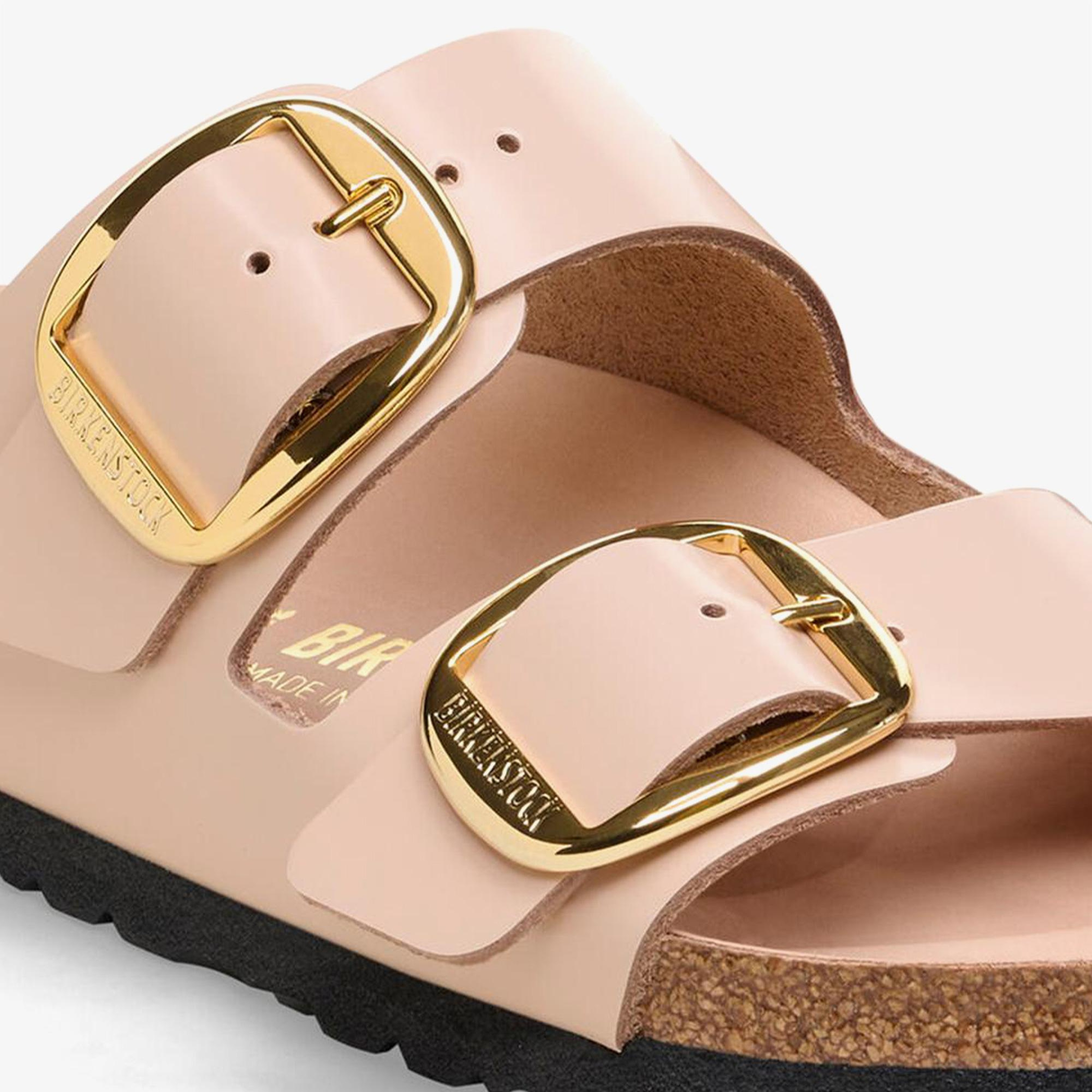 Birkenstock Arizona Big Buckle Nl High Shine Kadın Bej Terlik