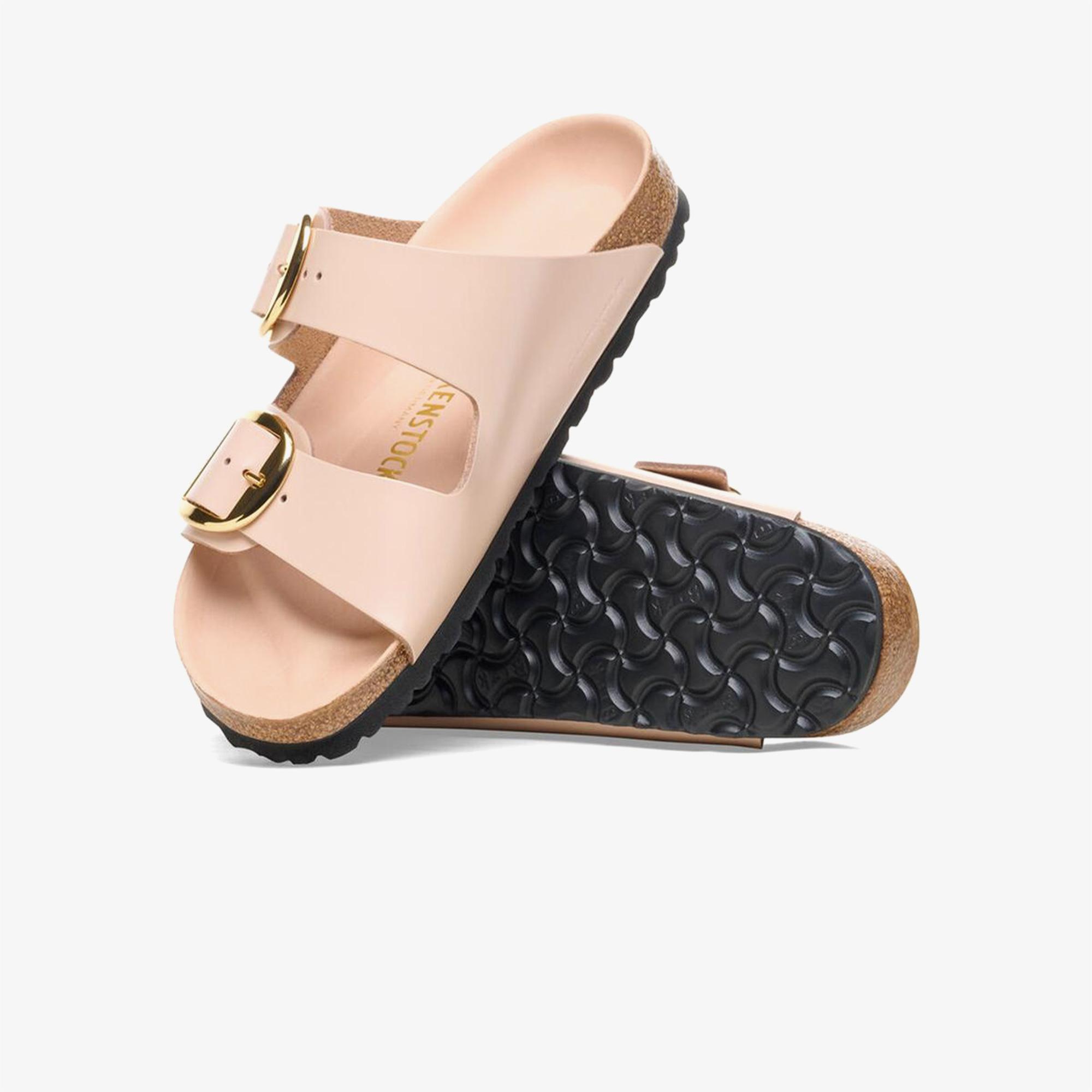 Birkenstock Arizona Big Buckle Nl High Shine Kadın Bej Terlik