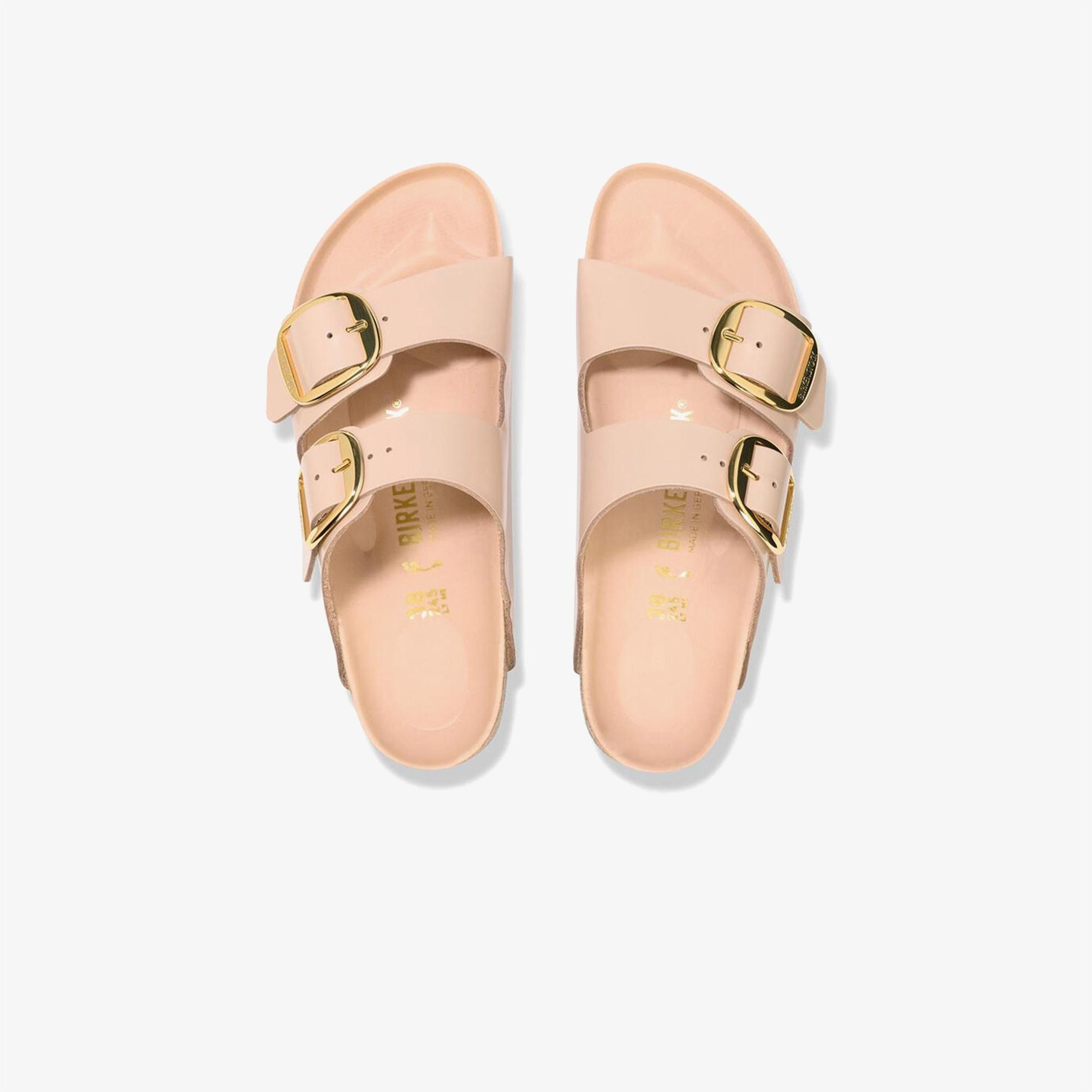Birkenstock Arizona Big Buckle Nl High Shine Kadın Bej Terlik