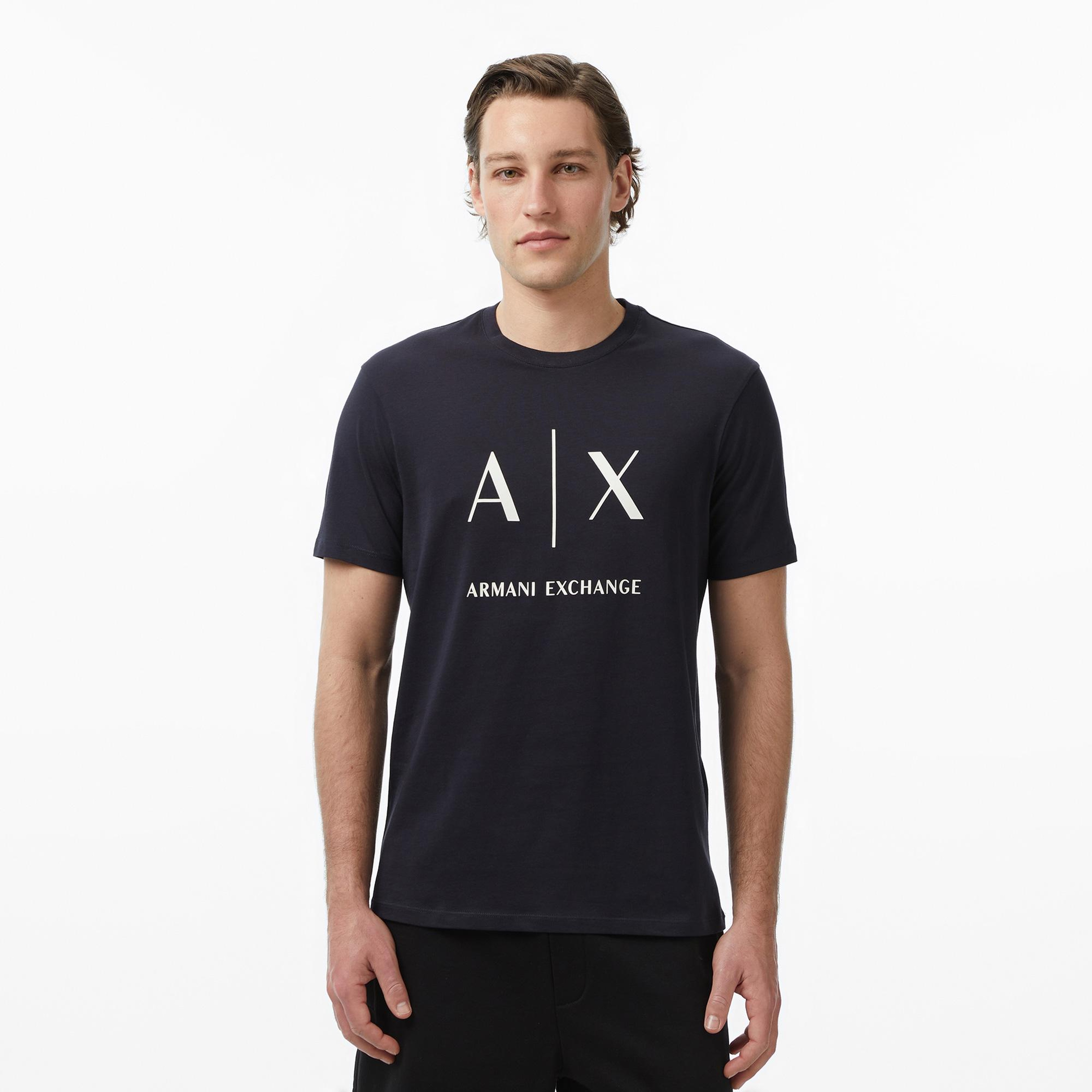 Armani Exchange Erkek Lacivert T-Shirt