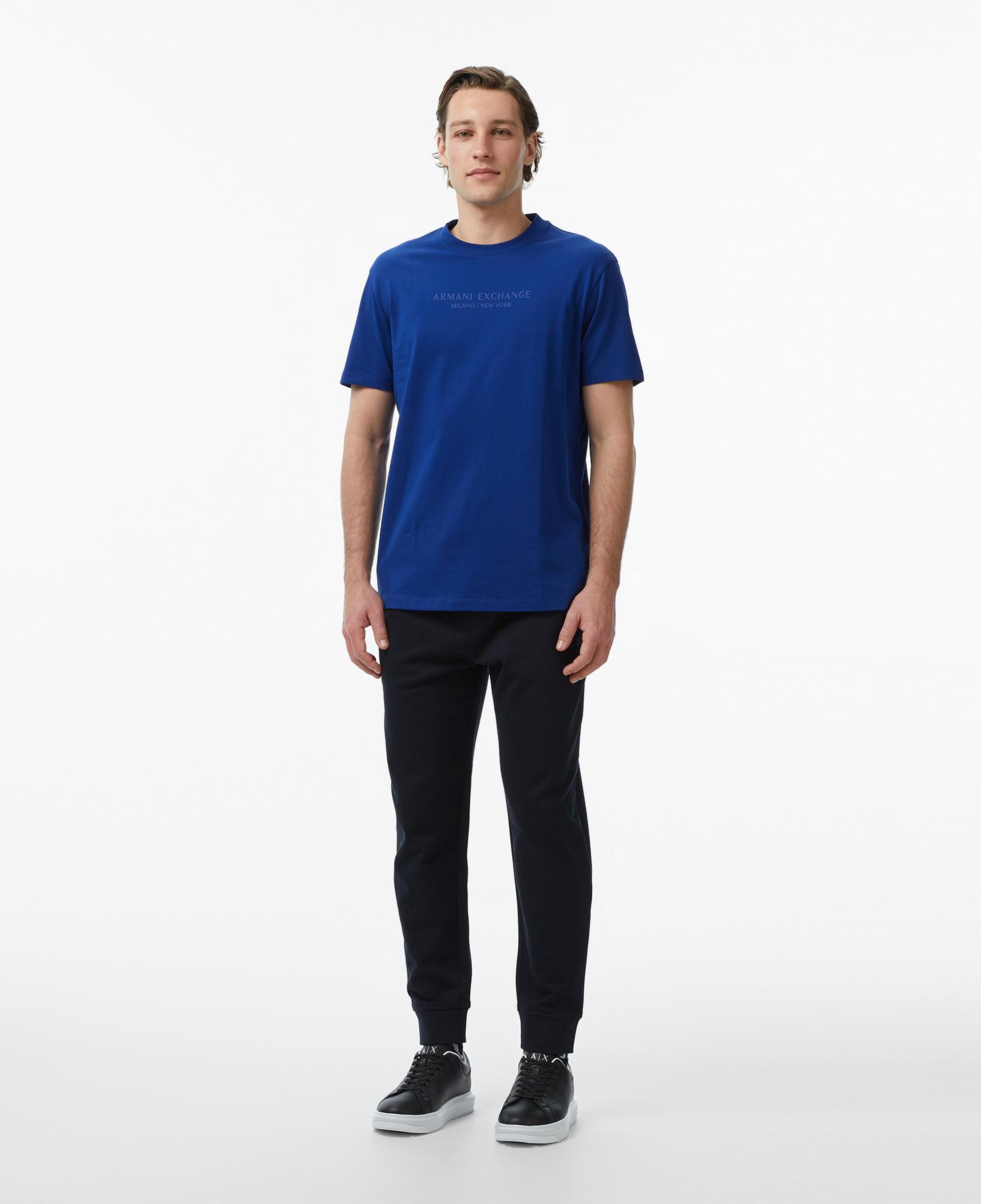 Armani Exchange Erkek Mavi T-Shirt