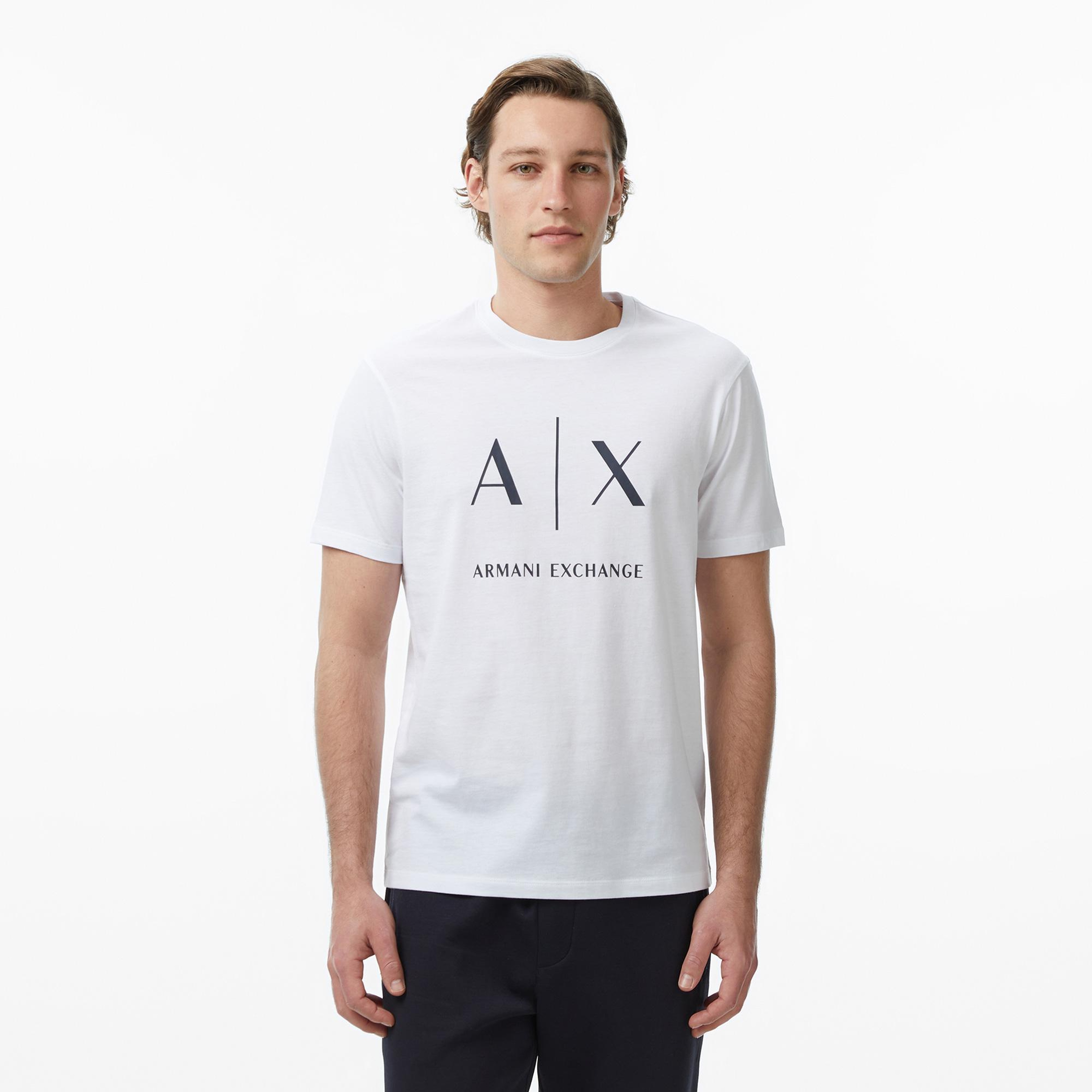 Armani Exchange Erkek Beyaz T-Shirt