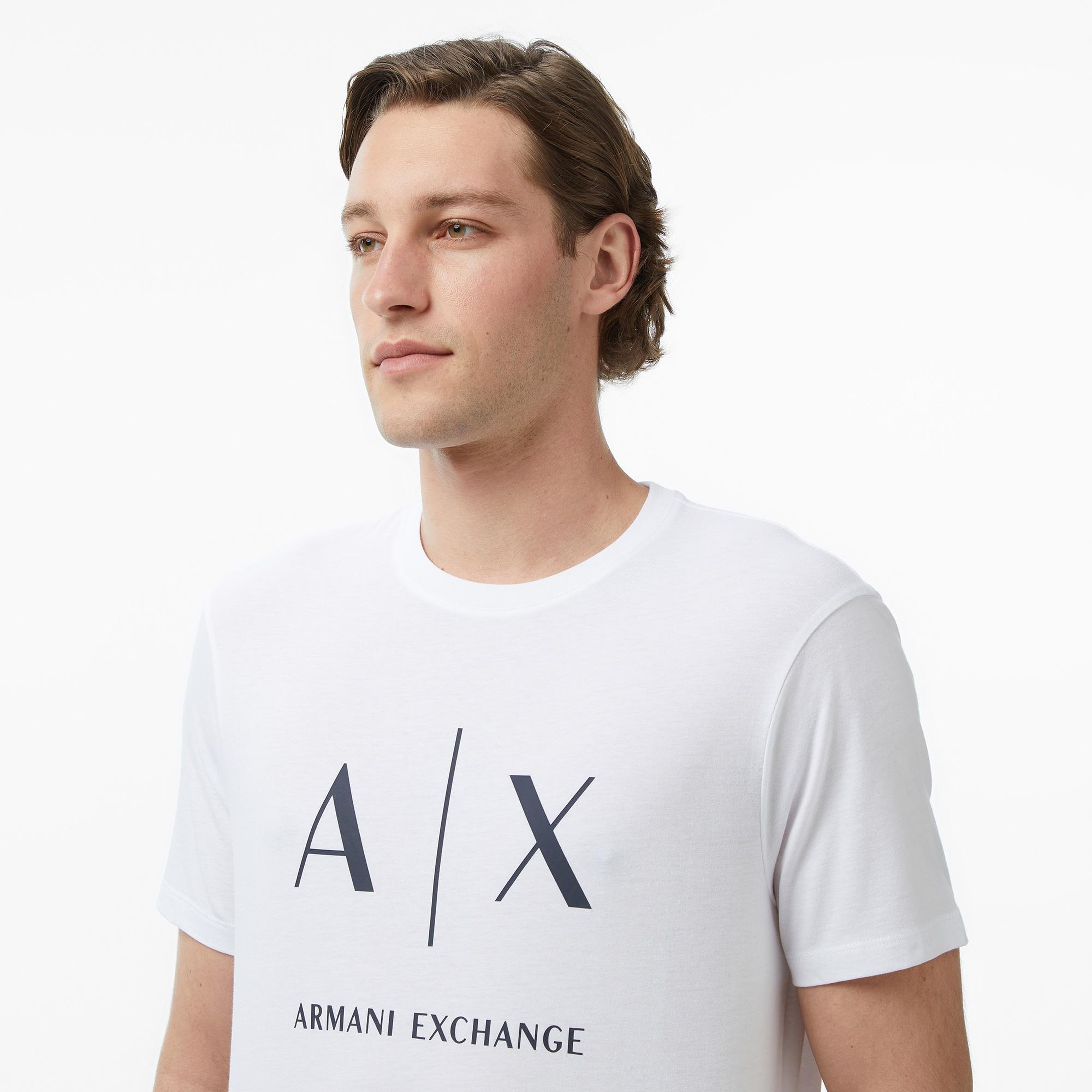Armani Exchange Erkek Beyaz T-Shirt