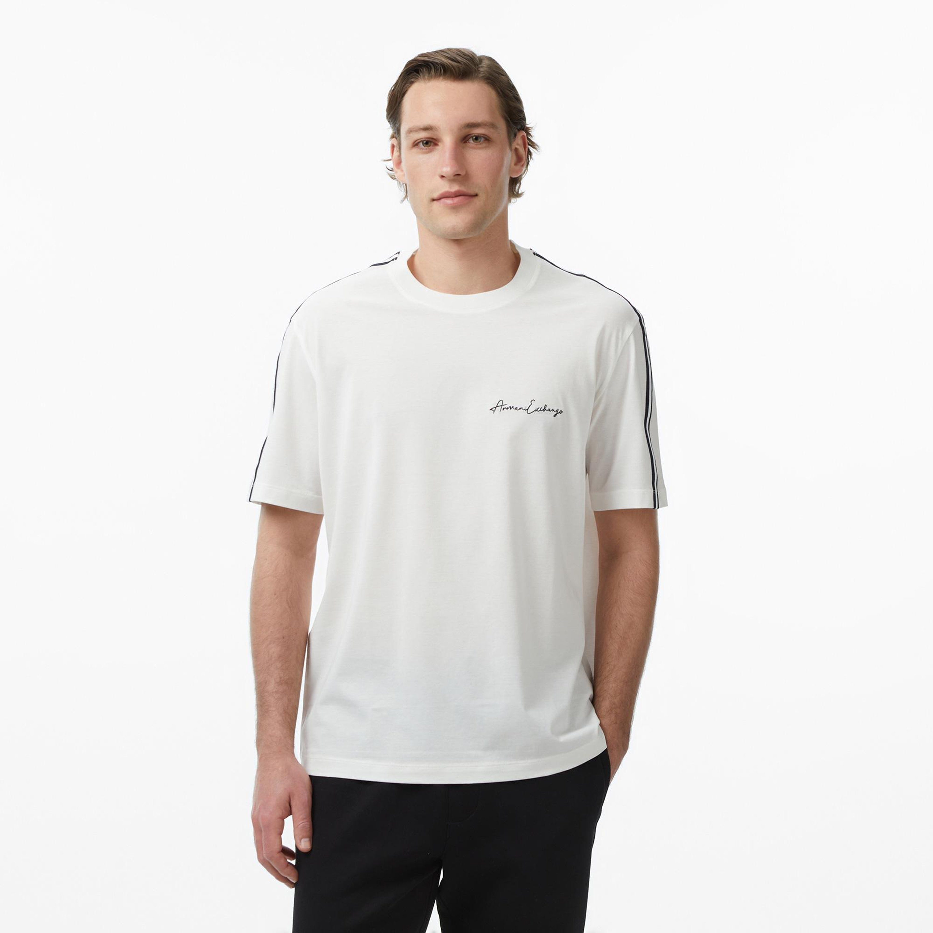 Armani Exchange Erkek Beyaz T-Shirt