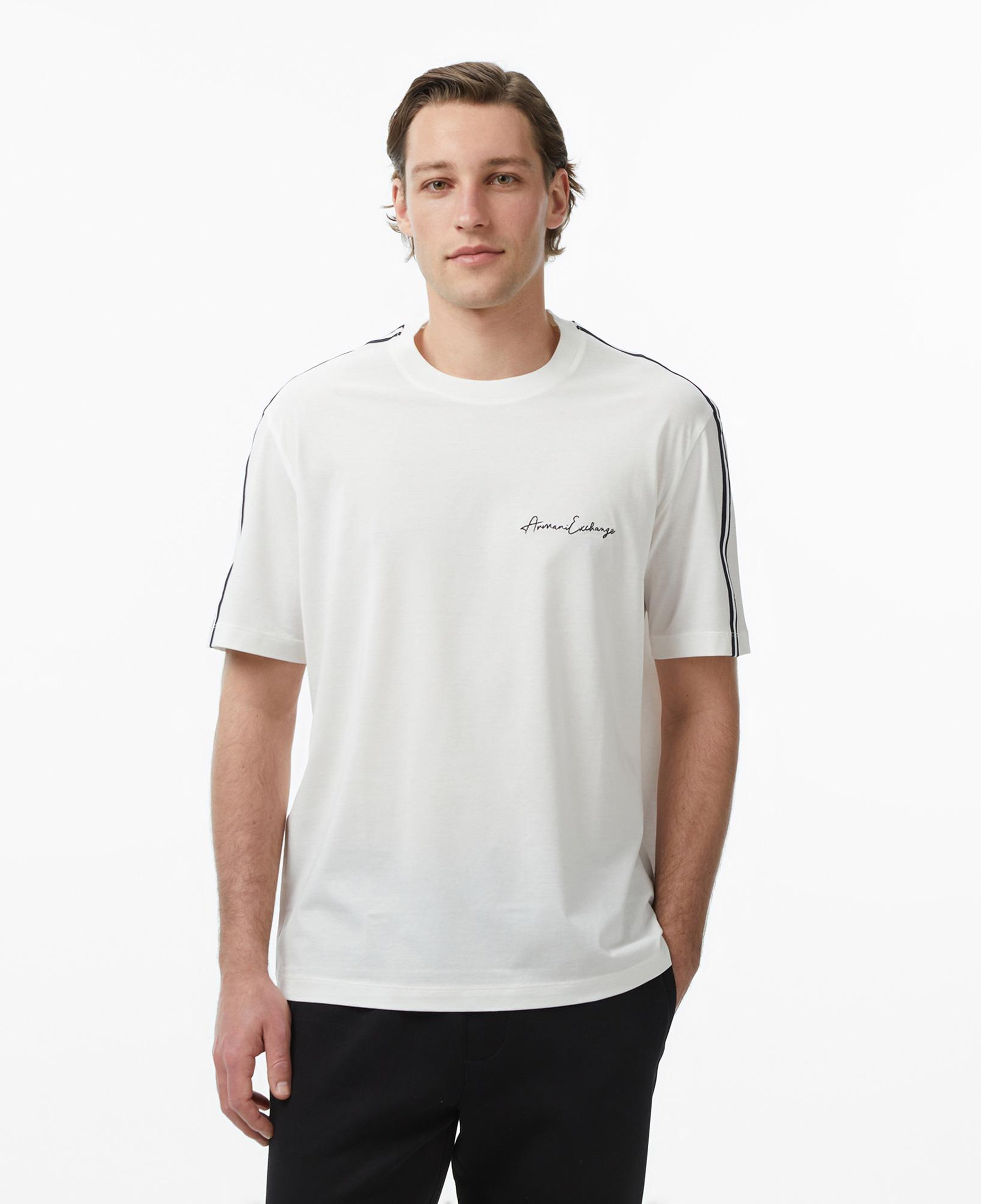 Armani Exchange Erkek Beyaz T-Shirt