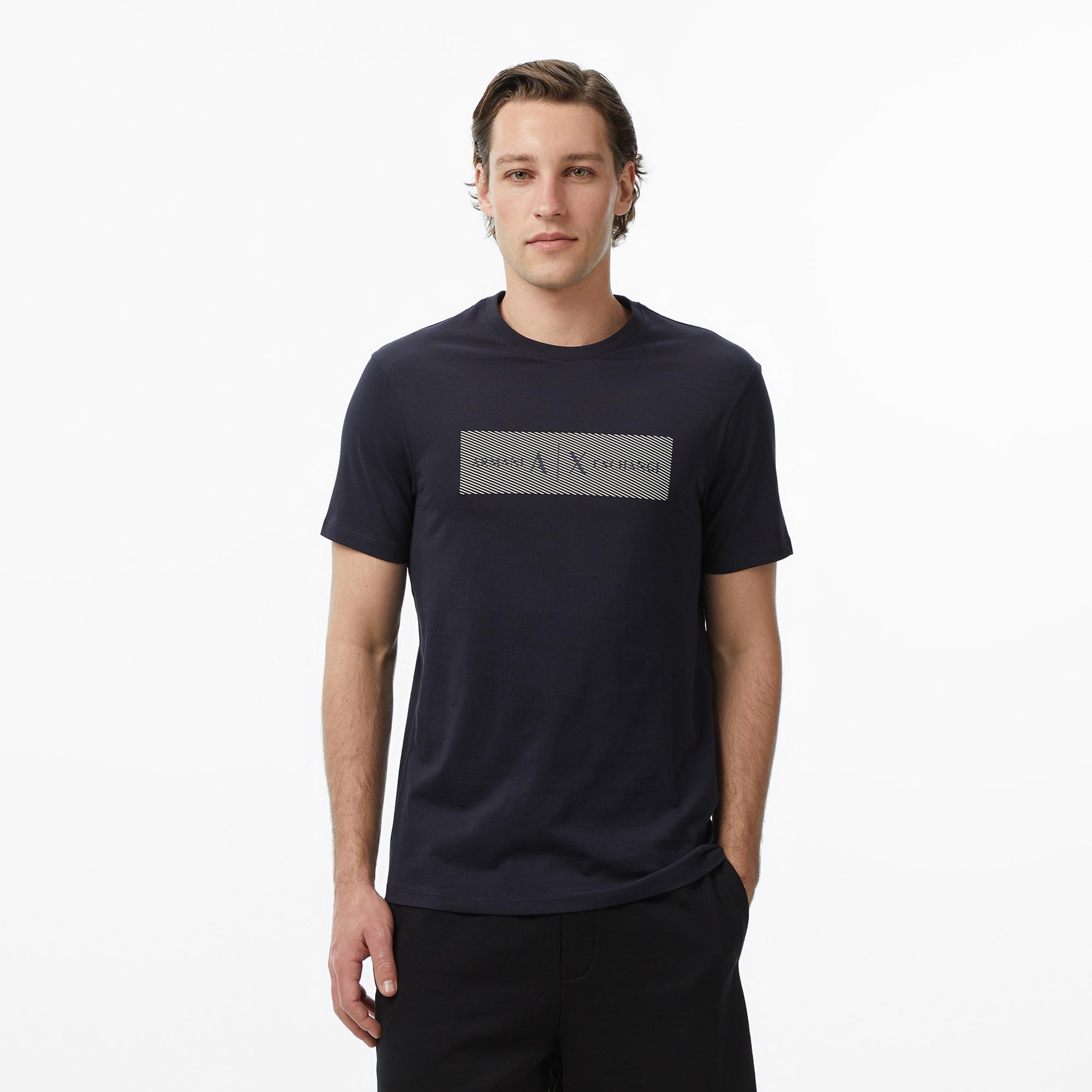 Armani Exchange Erkek Lacivert T-Shirt