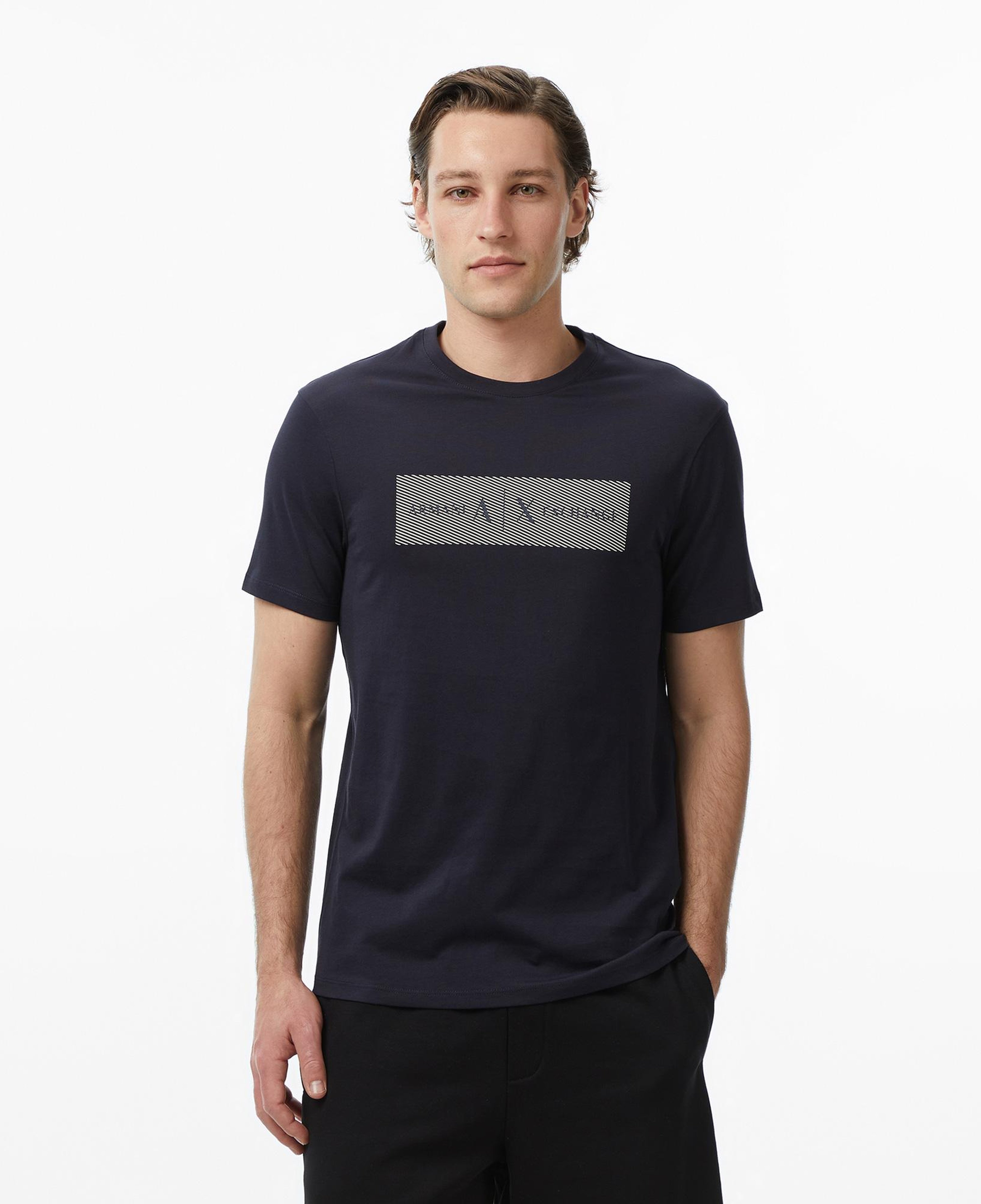 Armani Exchange Erkek Lacivert T-Shirt