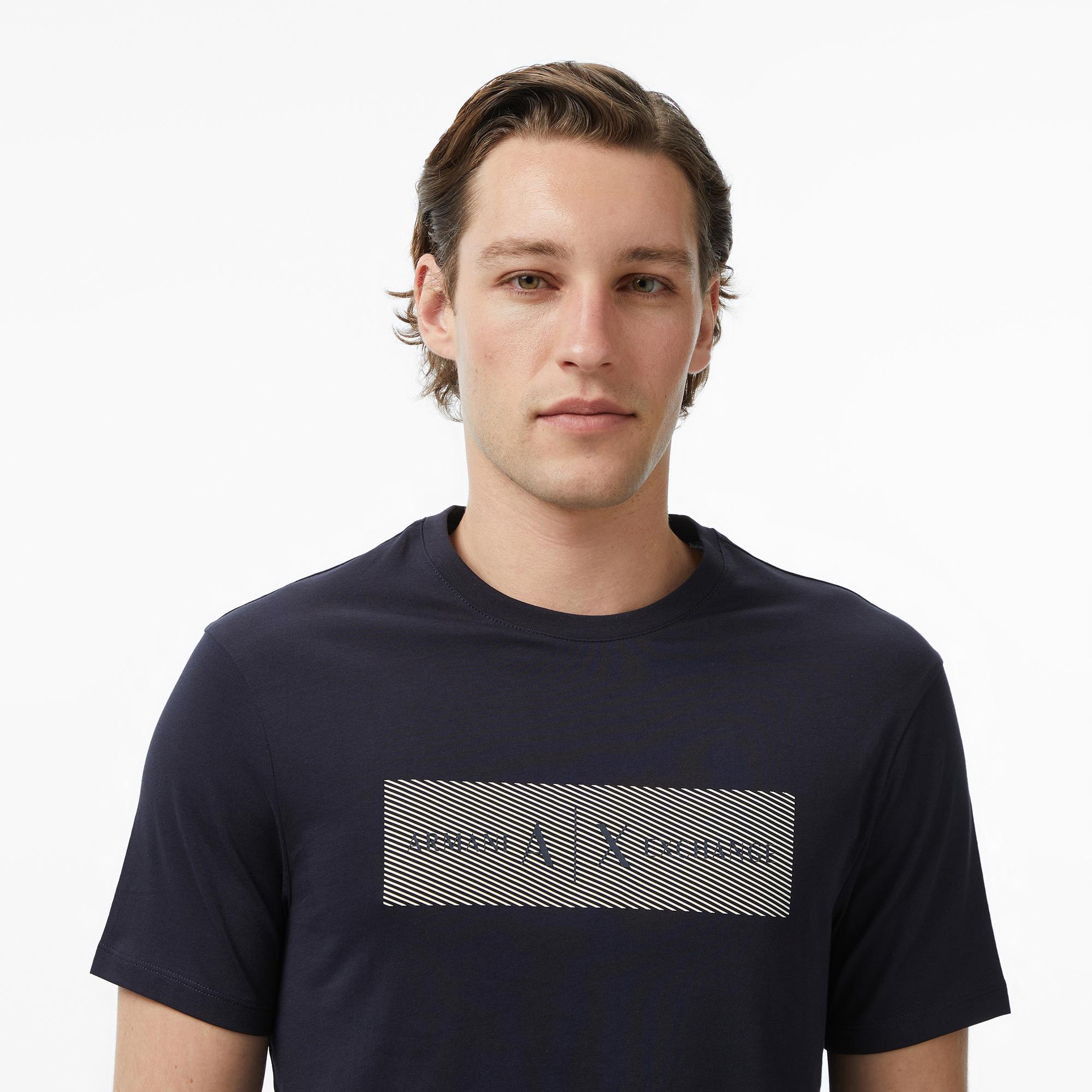 Armani Exchange Erkek Lacivert T-Shirt