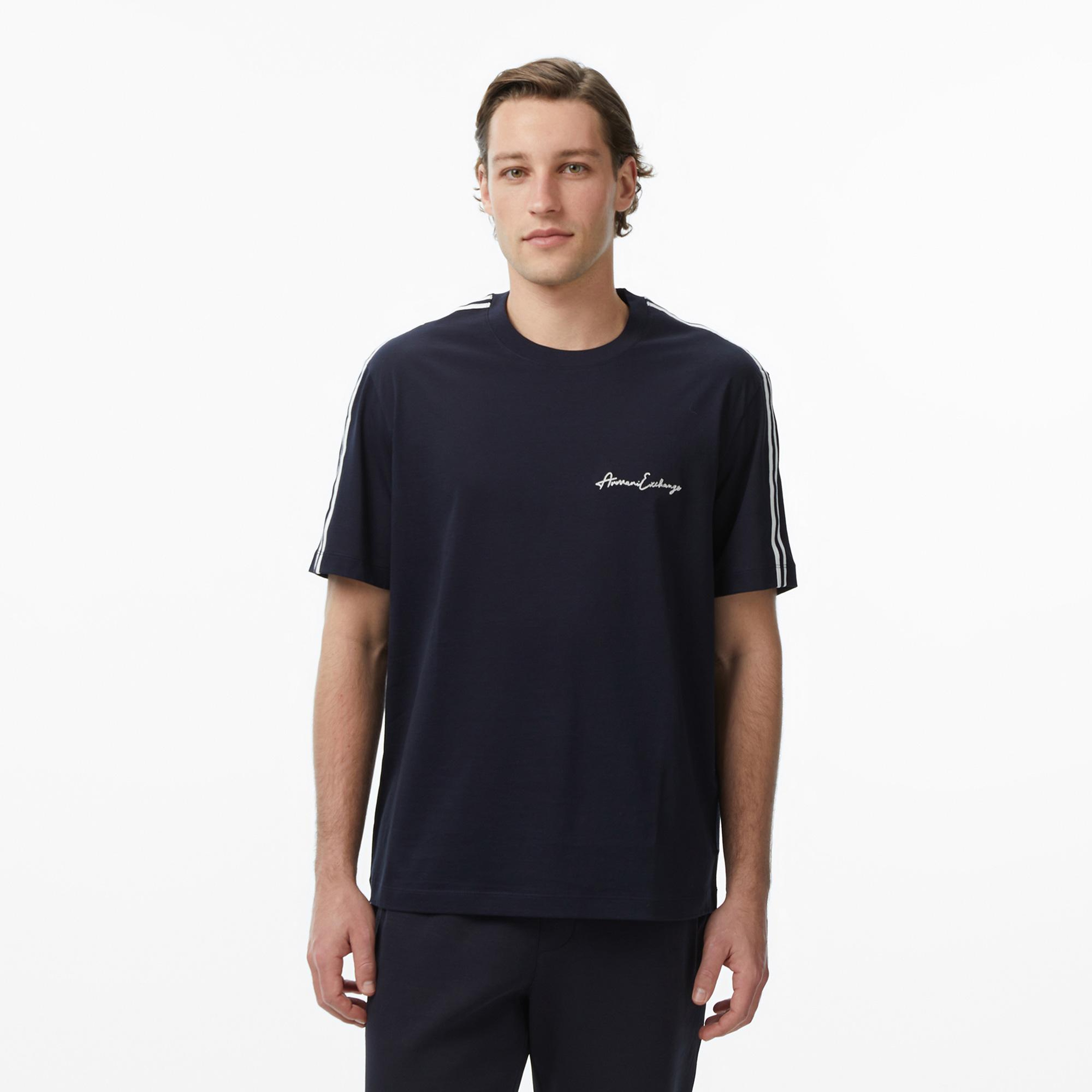 Armani Exchange Erkek Lacivert T-Shirt