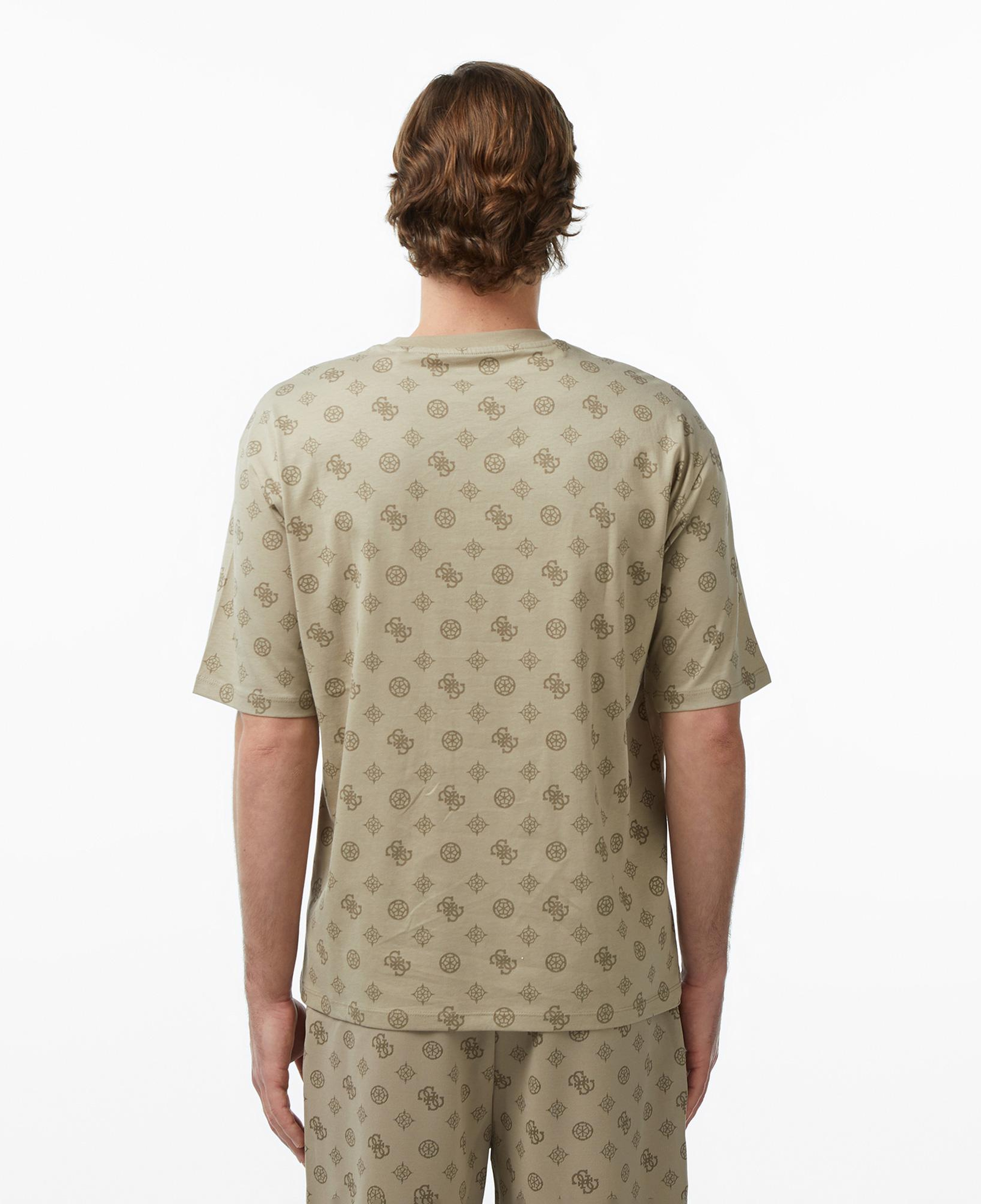 Guess Ovidio Aktif Oversize Fit Erkek Bej T-Shirt