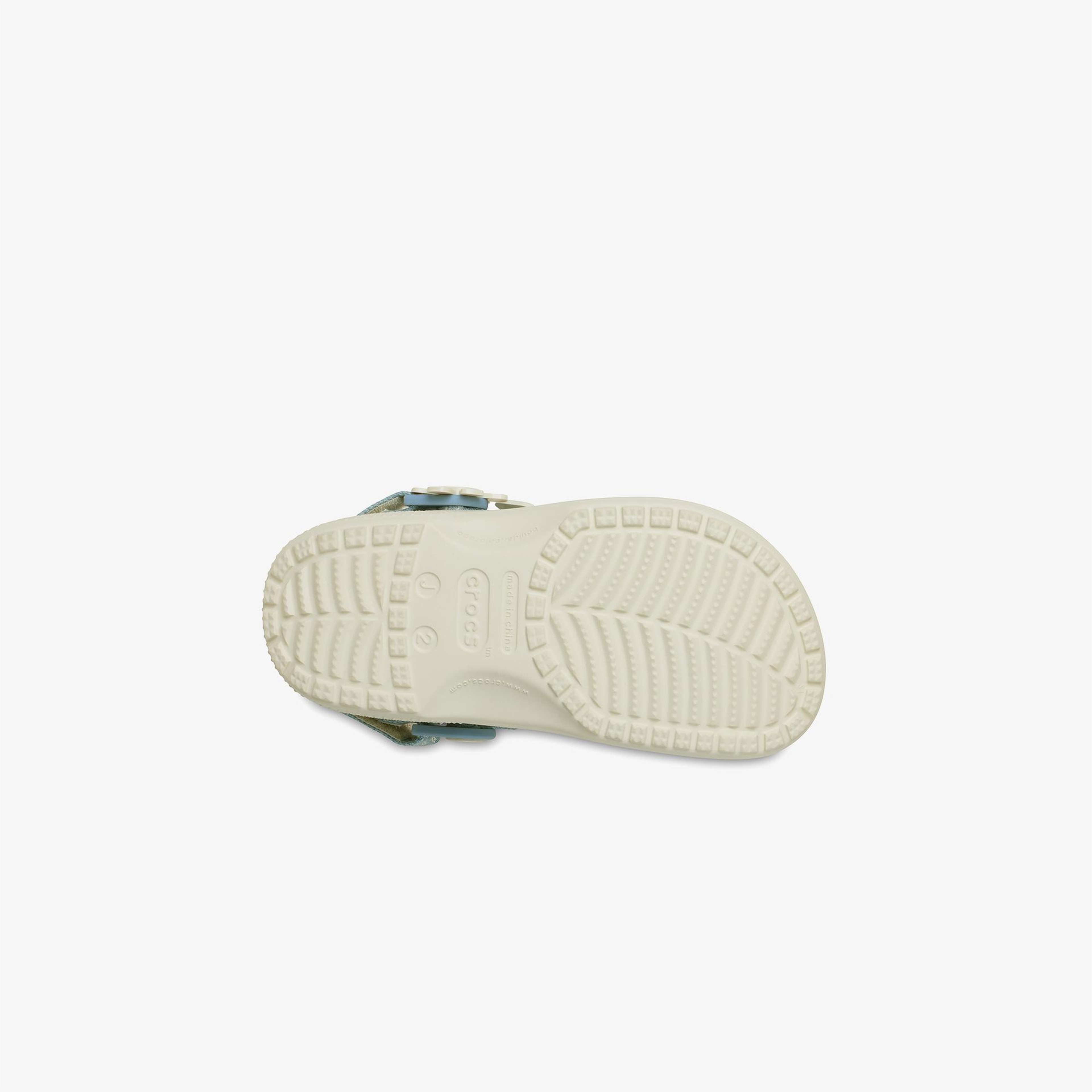 Crocs Classic Flower Backstrap Çocuk Krem Rengi Terlik