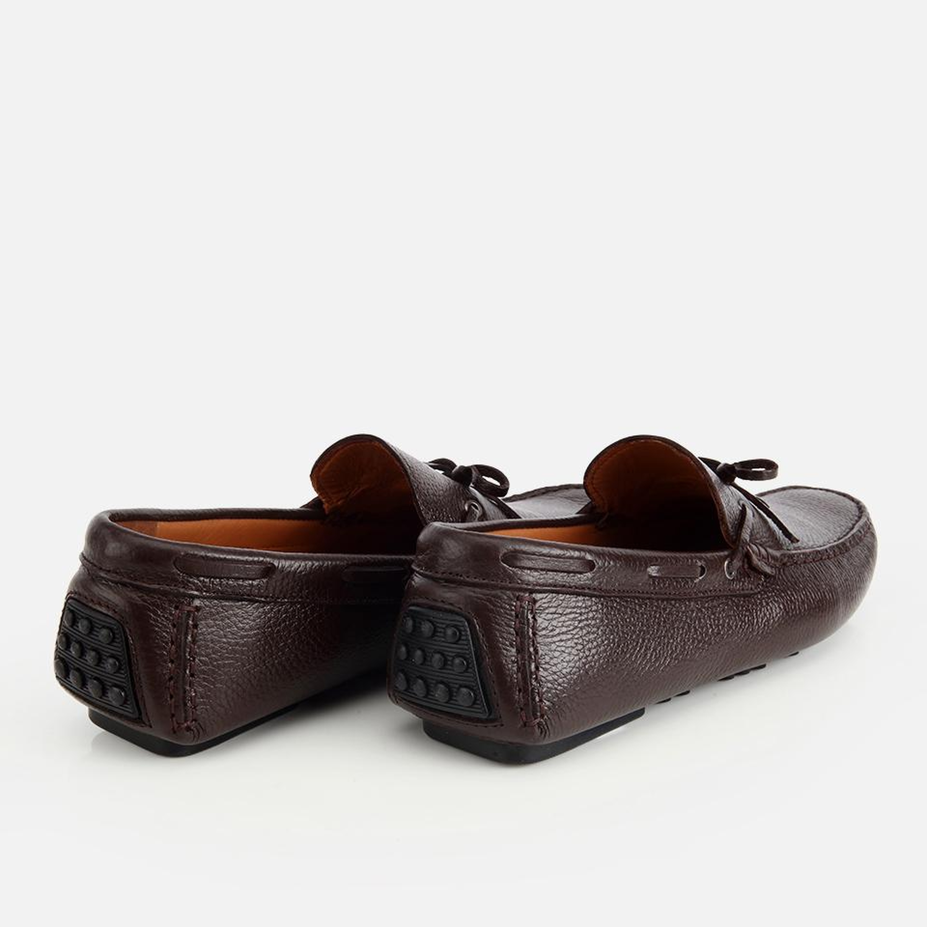 Erkek Deri Kahverengi Fiyonk Detaylı Günlük Loafer