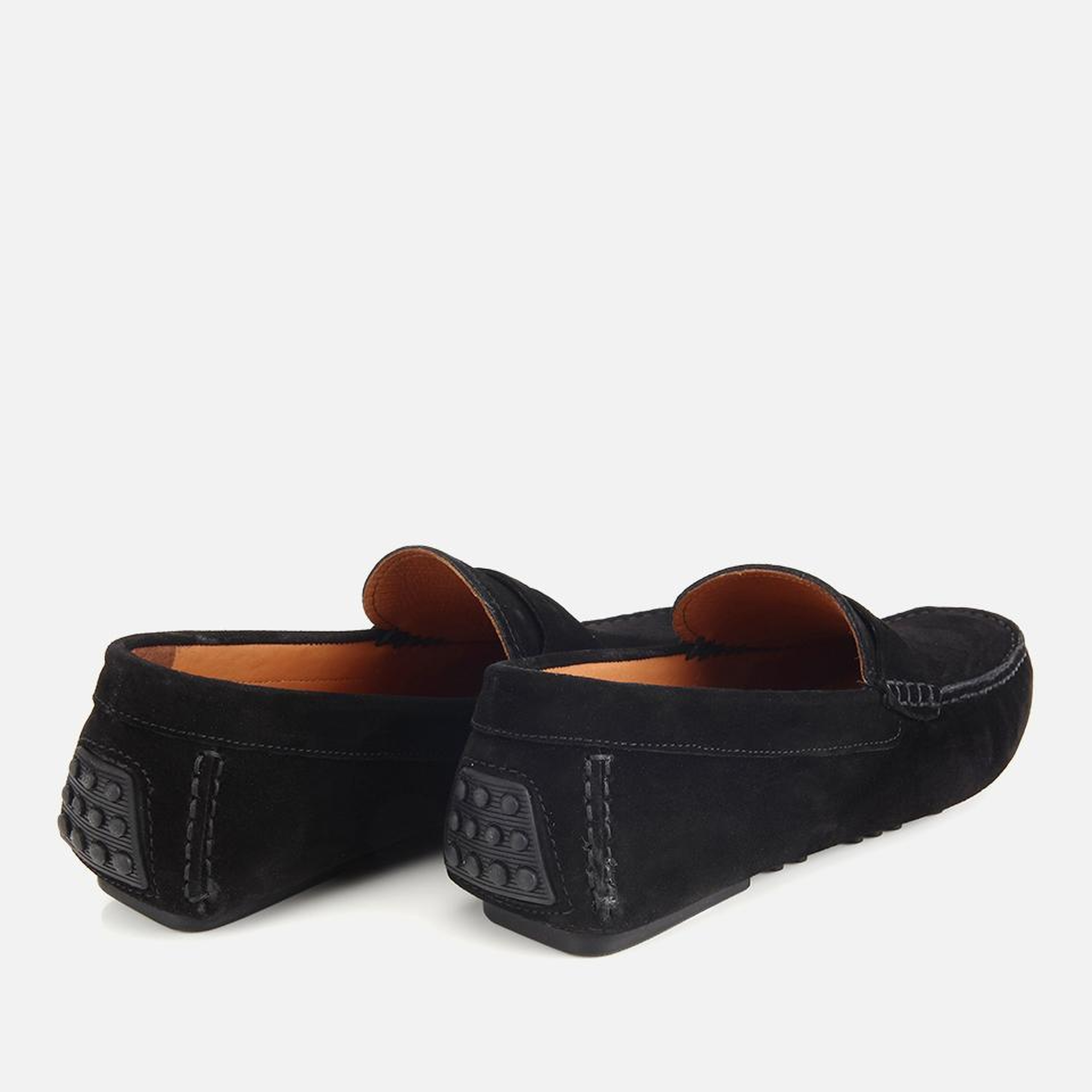 Erkek Süet Deri Siyah Rahat Günlük Loafer