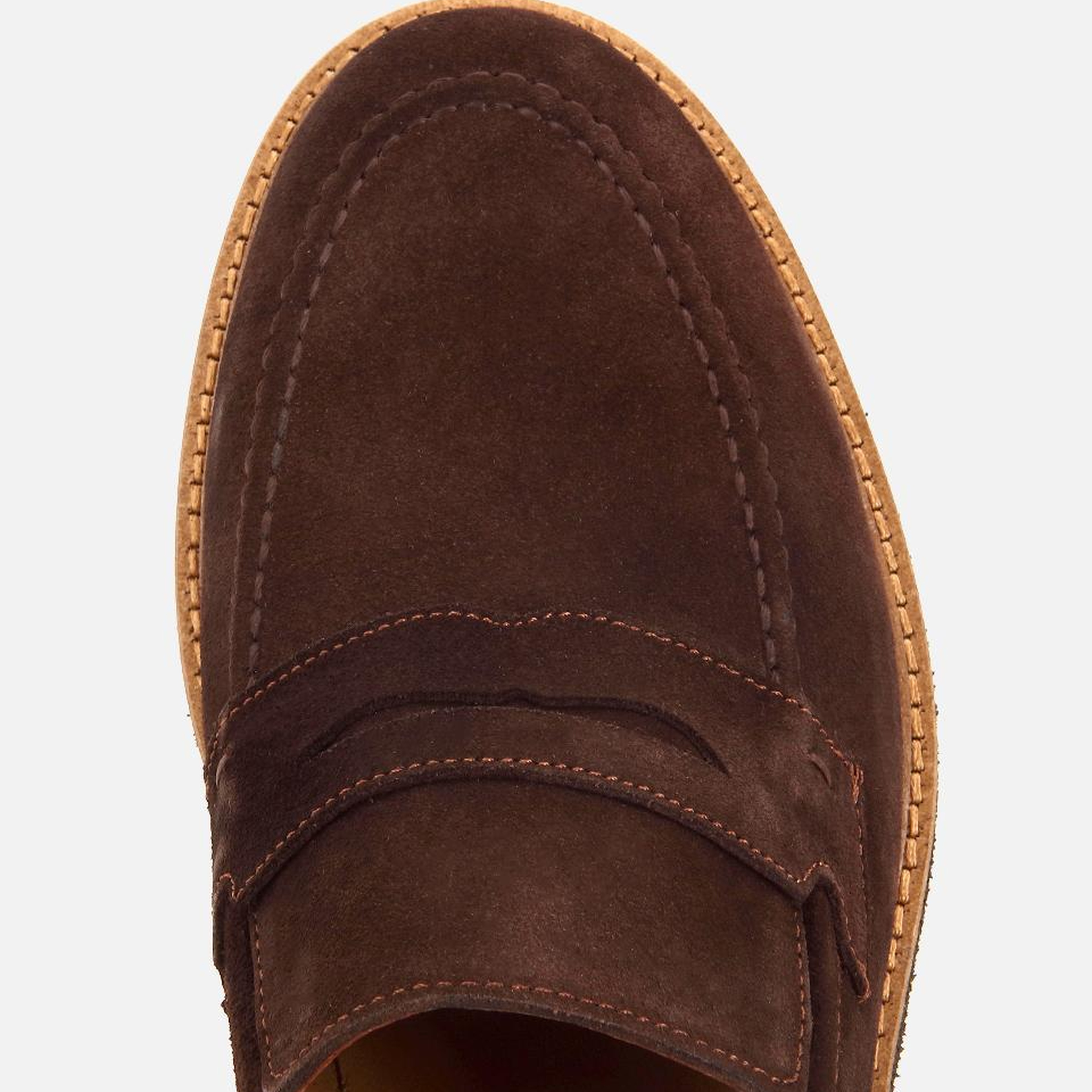 Erkek Süet Deri Kahverengi Klasik Loafer