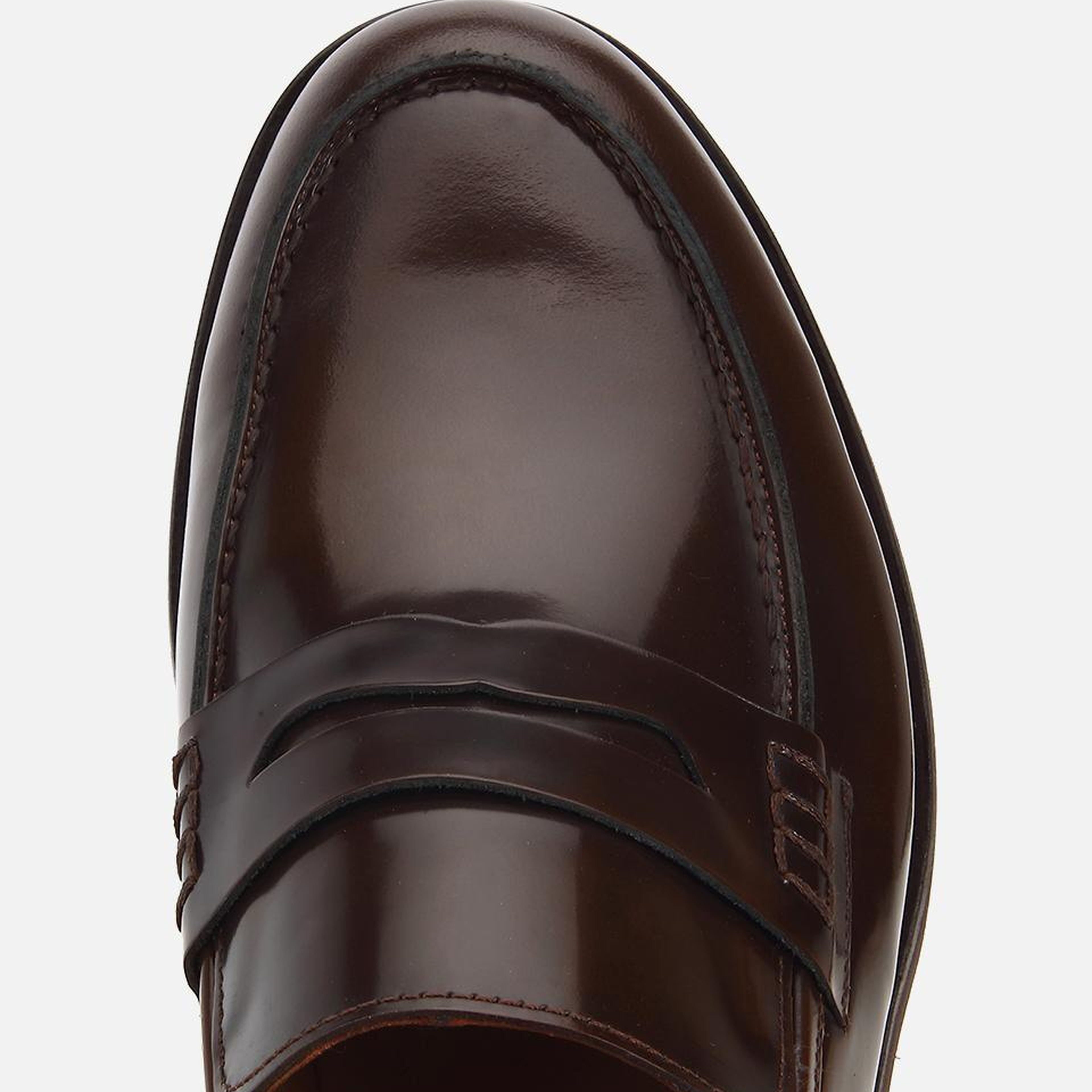 Erkek Açma Deri Kahverengi Kalın Tabanlı Klasik Loafer