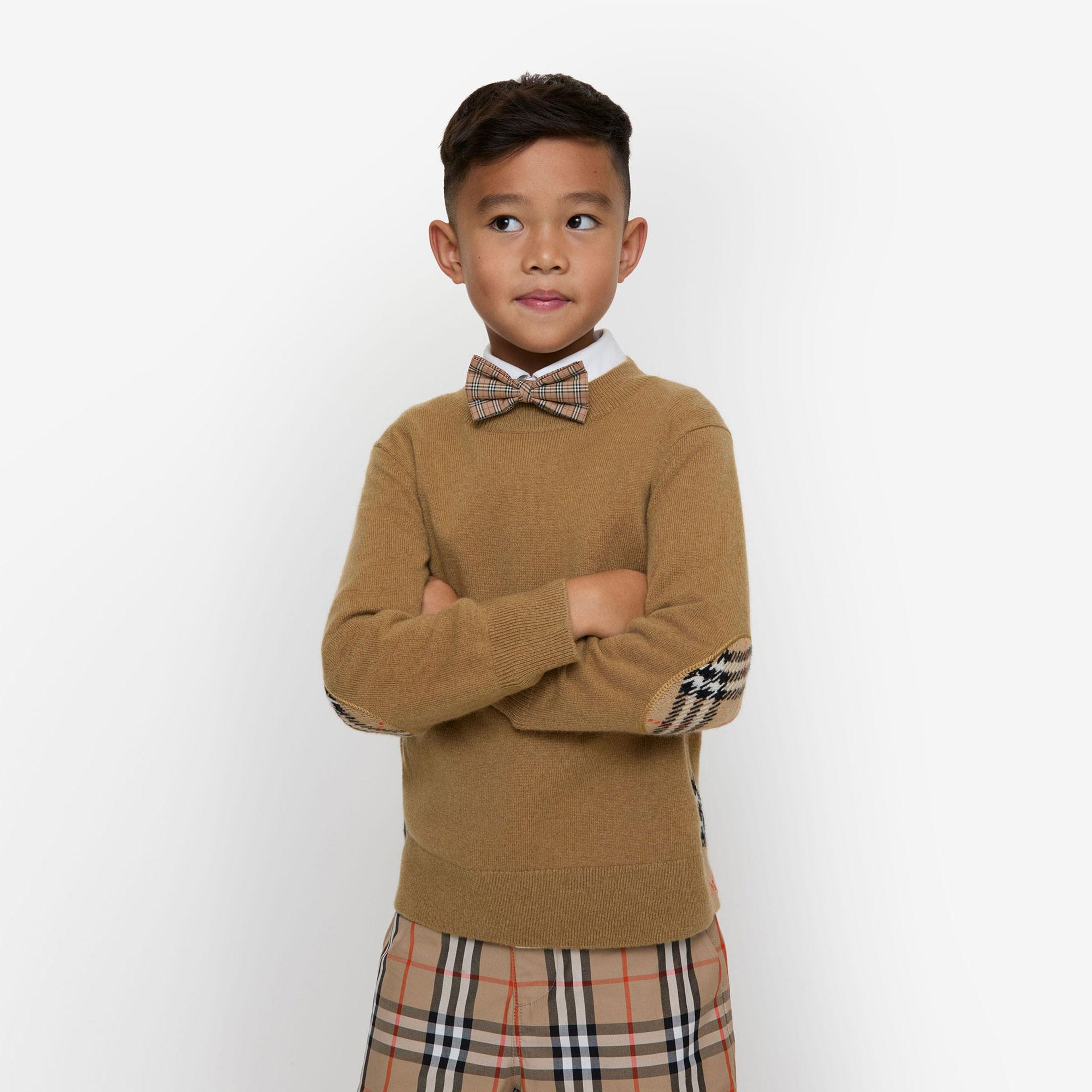 Burberry Check Bowtıe Çocuk Bej Papyon