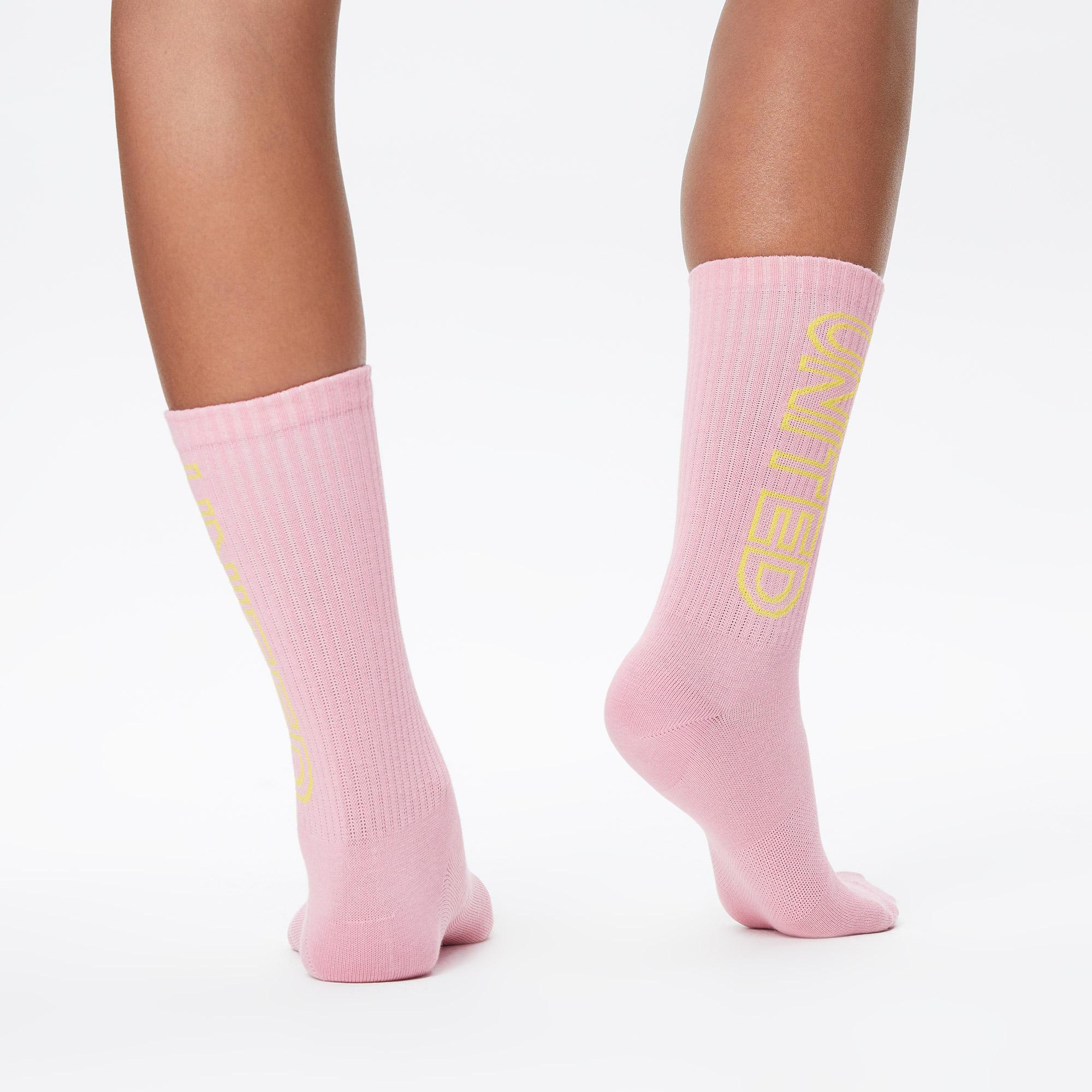 UNITED4 Unisex Pembe/Turuncu/Sarı 3'lü Çorap