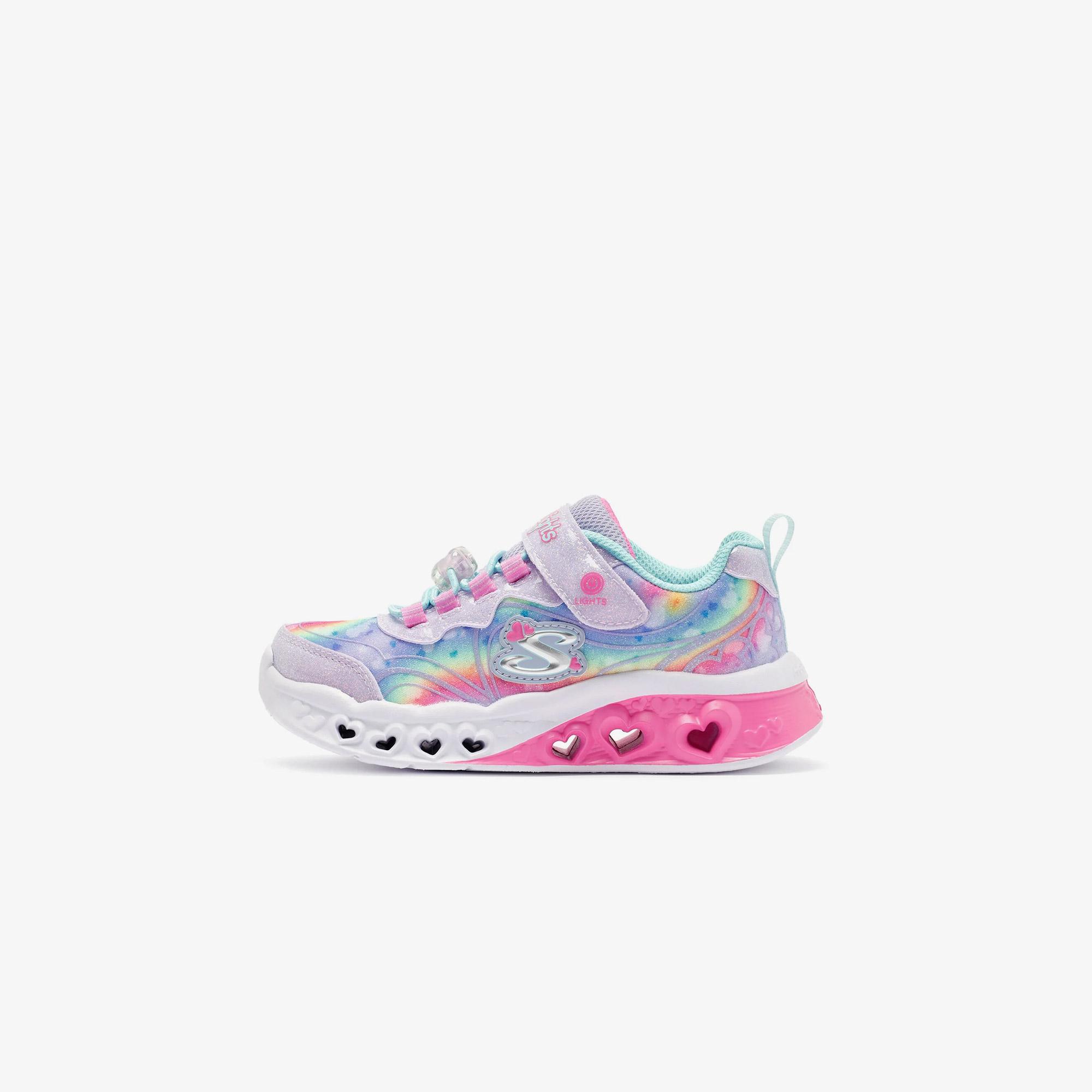 Skechers Flutter Heart Lights Çocuk LAVANTA/AÇIK MAVİ Spor Ayakkabı