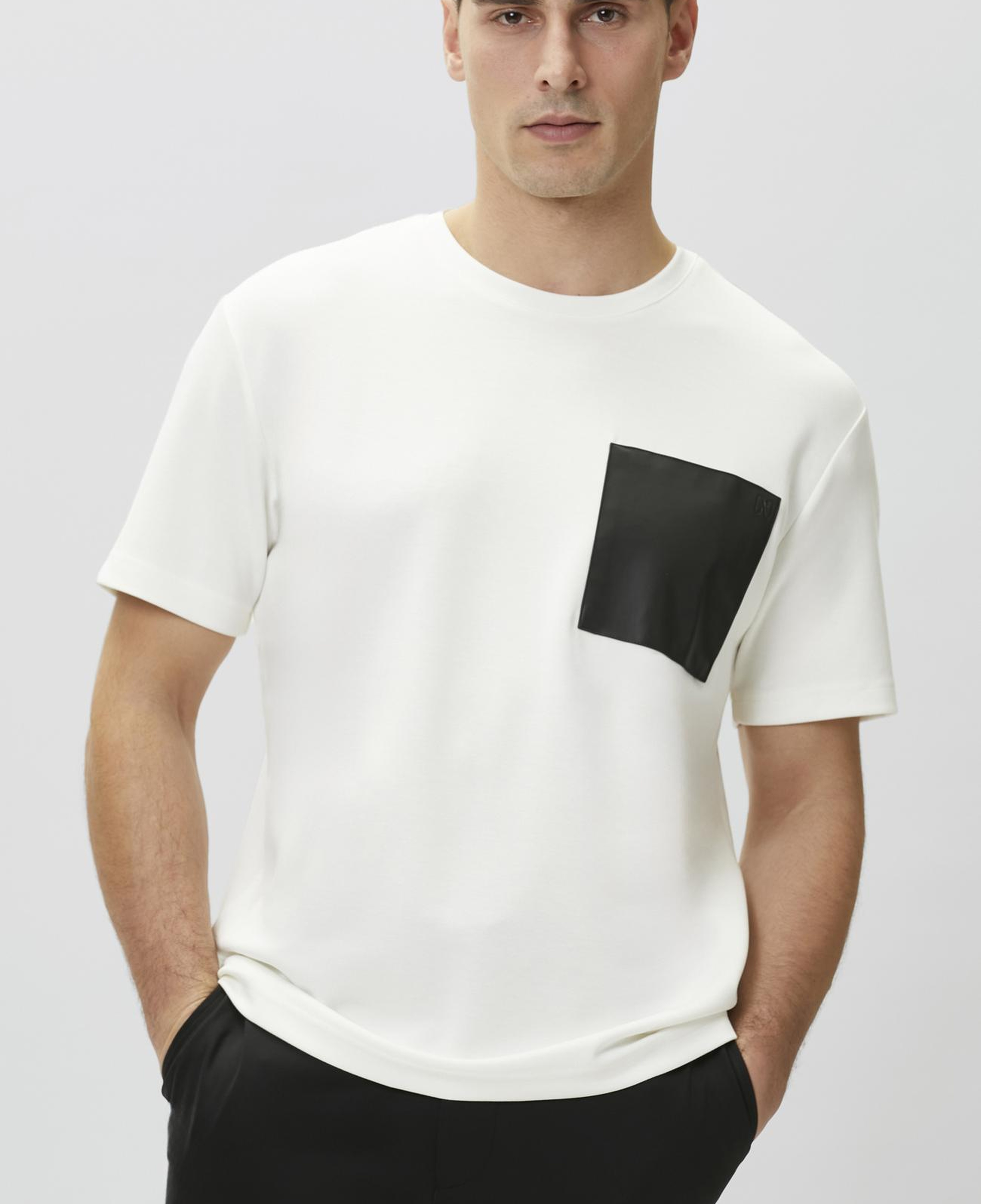 Network Erkek Comfort Fit Beyaz Göğüs Cep Detaylı Sweatshirt