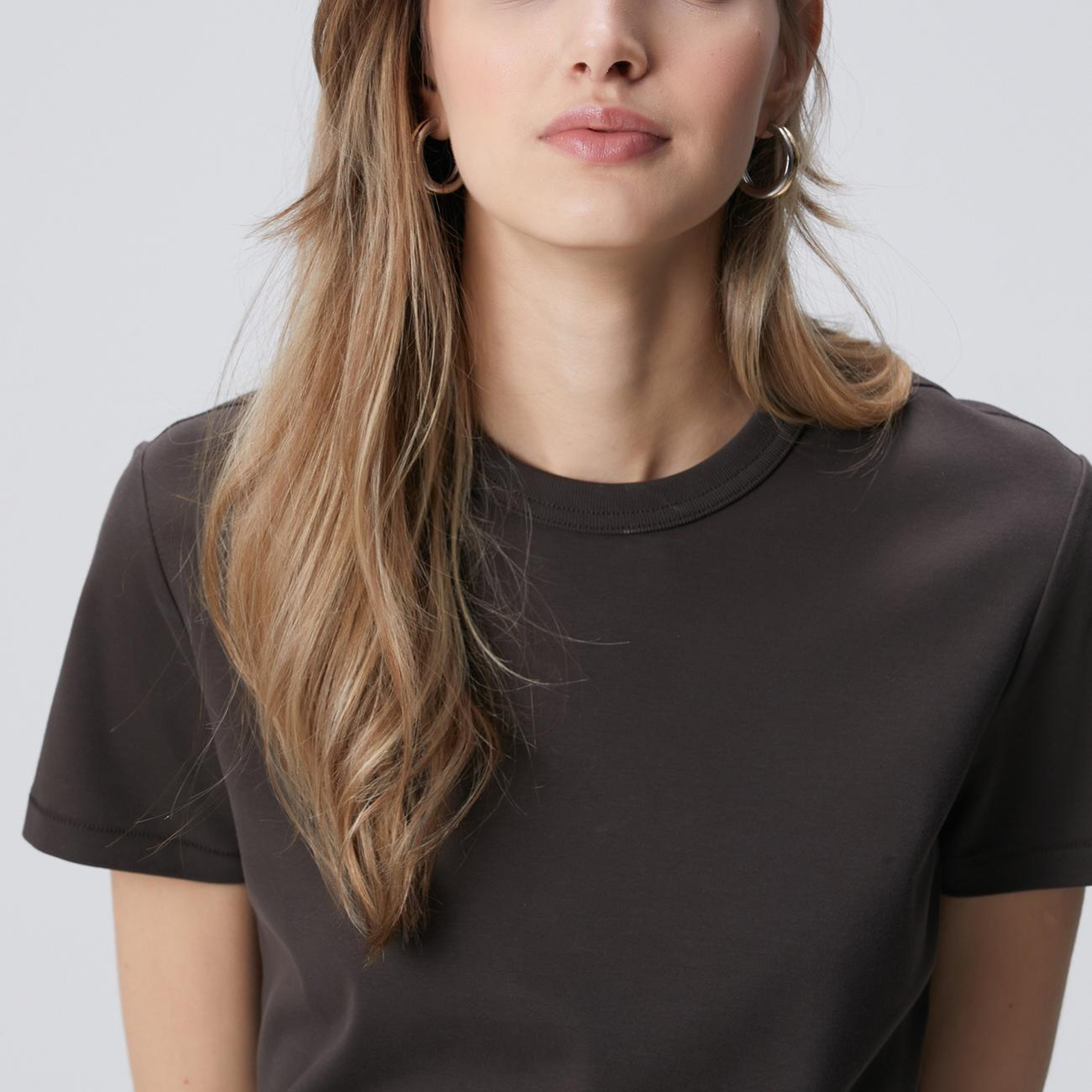 Network Kadın Acı Kahve Basic T-shirt