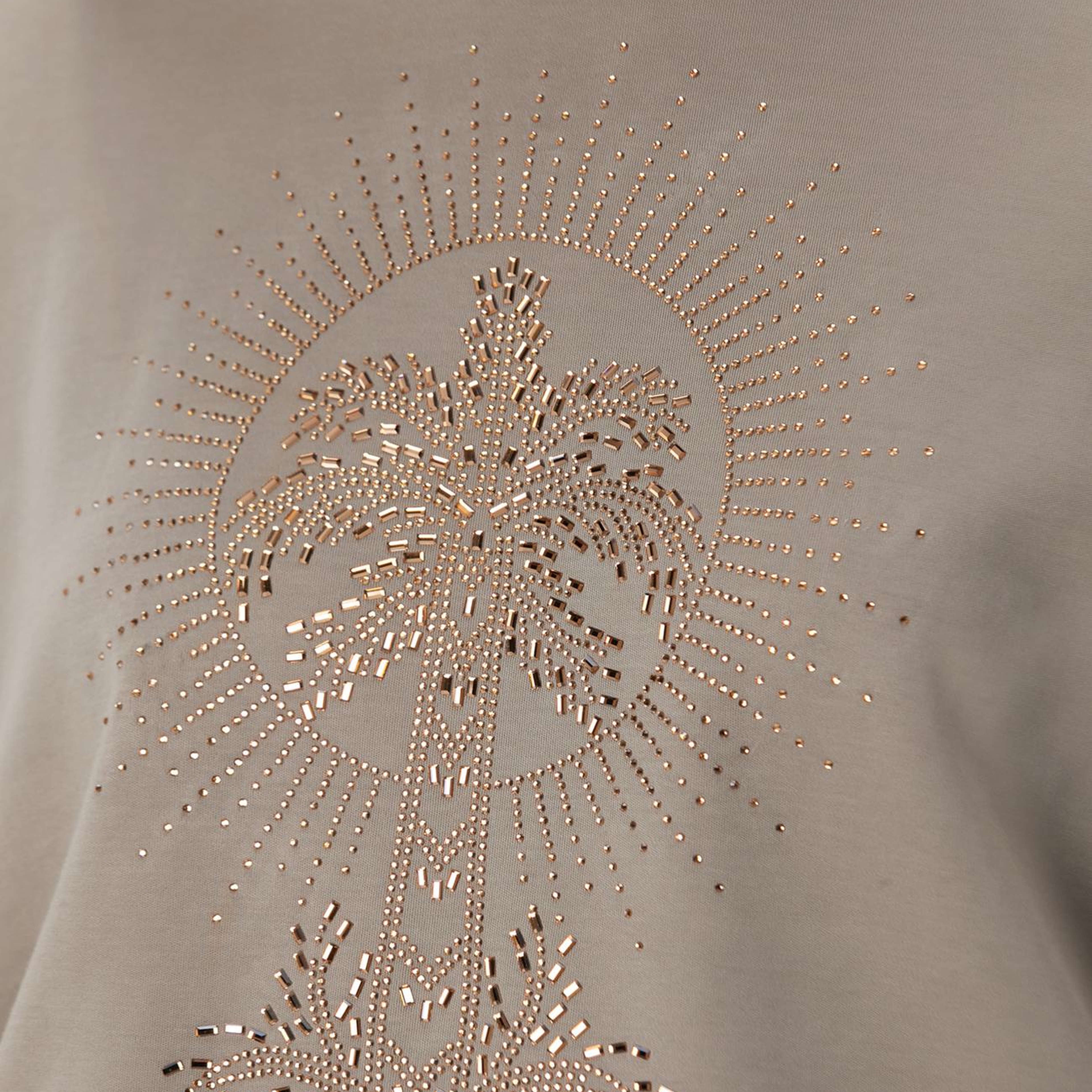 Network Kadın Vizon Taş Detaylı T-shirt