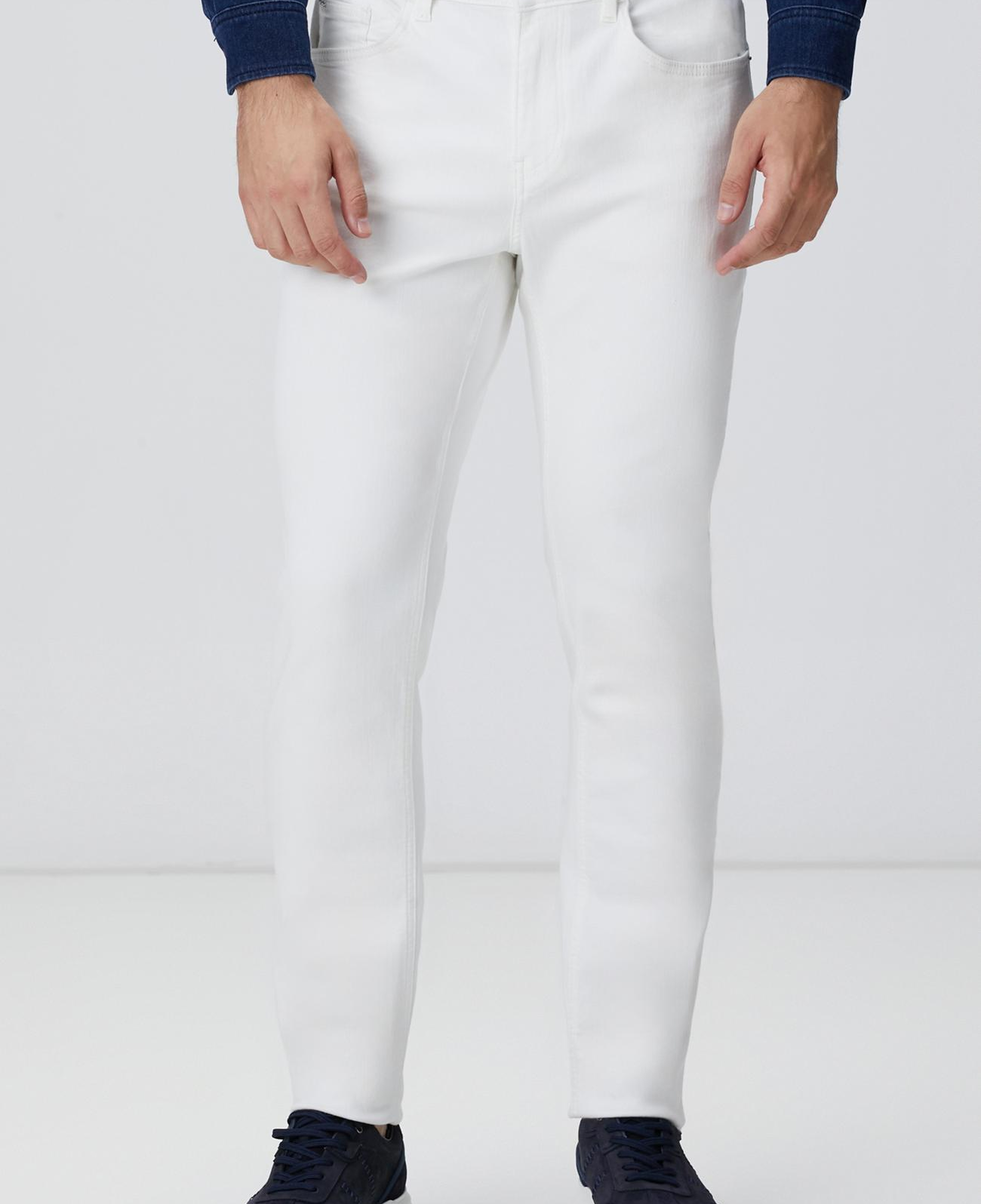 Network Erkek Kırık Beyaz Denim Pantolon