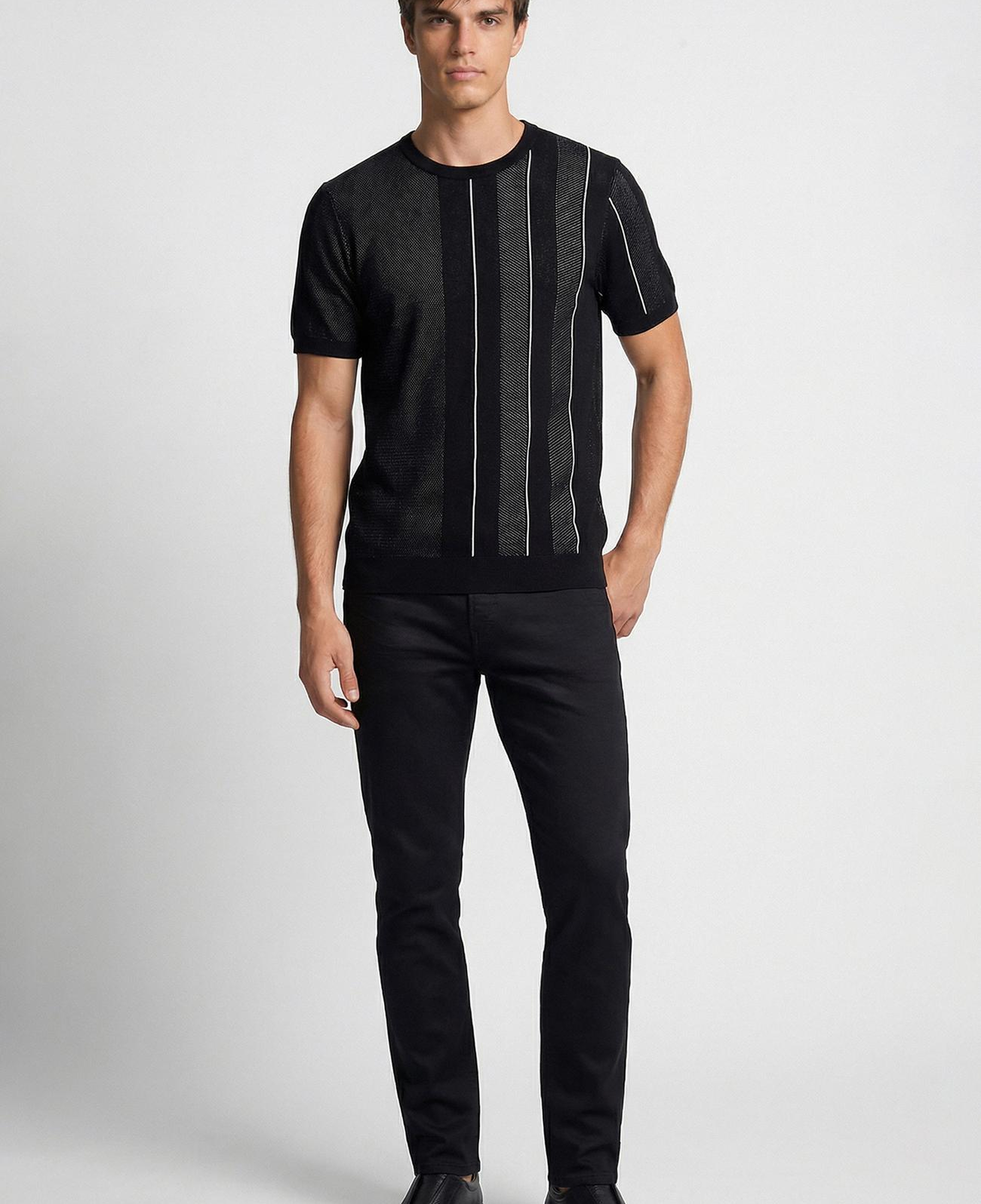 Network Erkek Siyah Kaplama Denim Pantolon