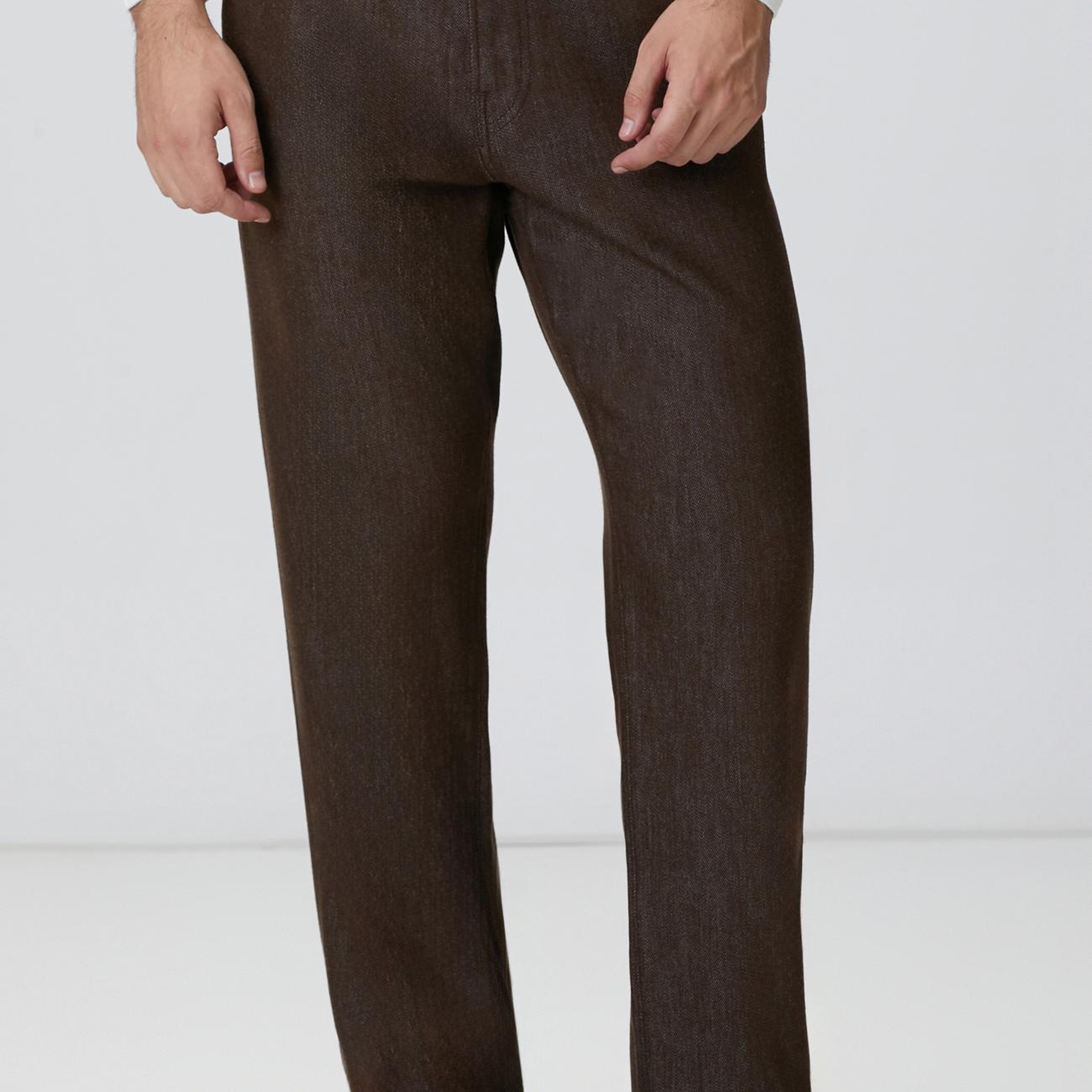Network Erkek Kahverengi Denim Pantolon