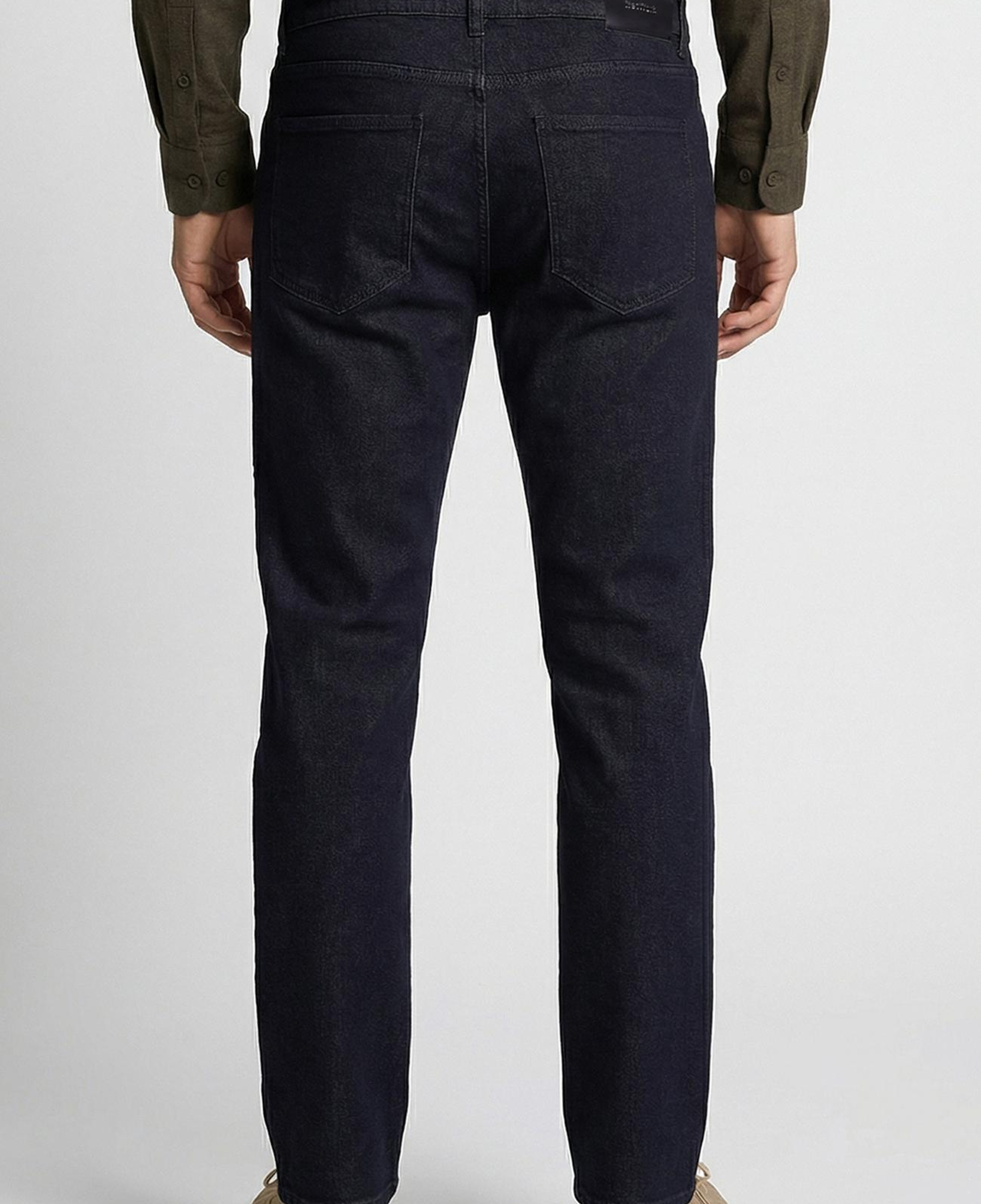 Network Erkek Siyah Cashmere Touch Denim Pantolon