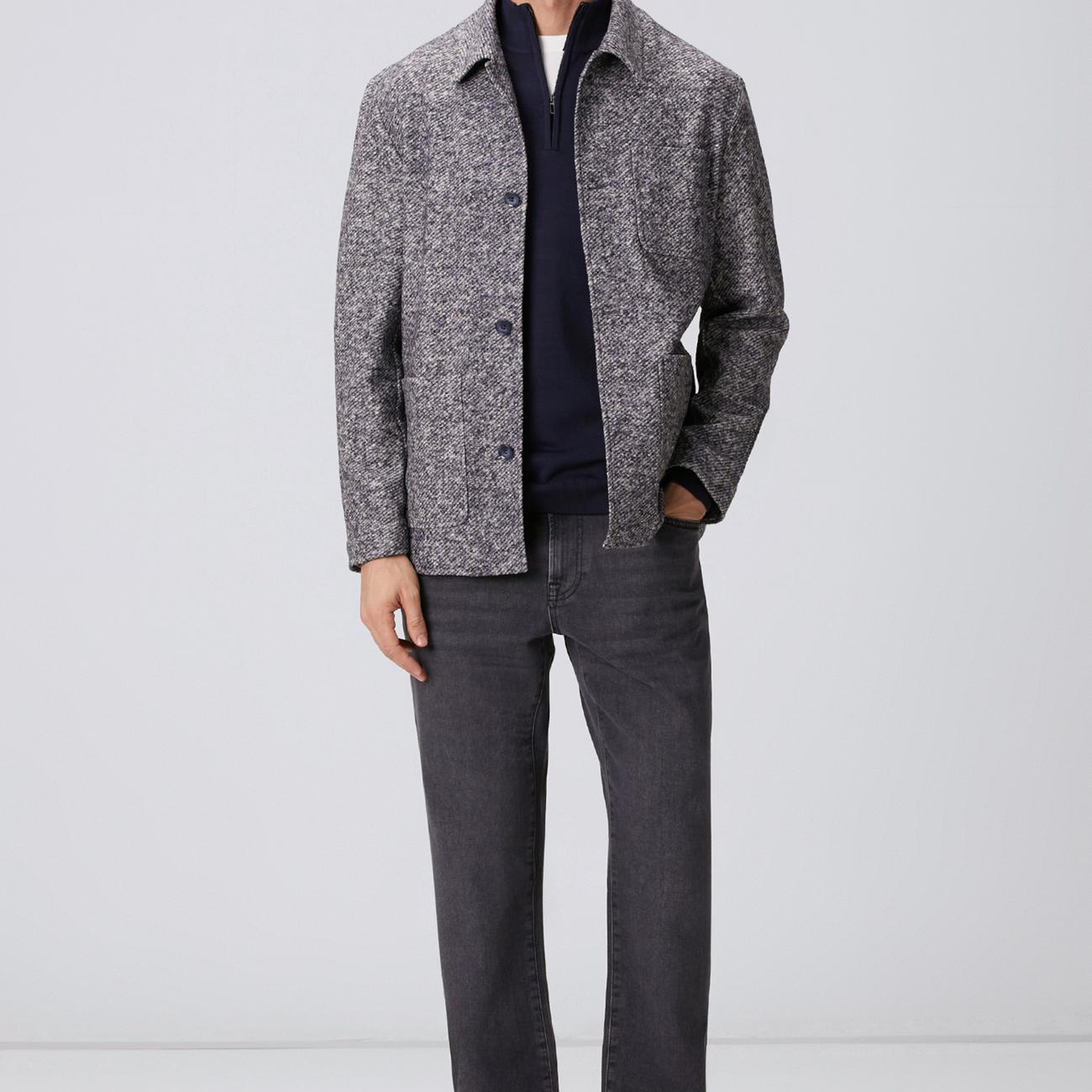 Network Erkek Cashmere Touch Gri Denim Pantolon