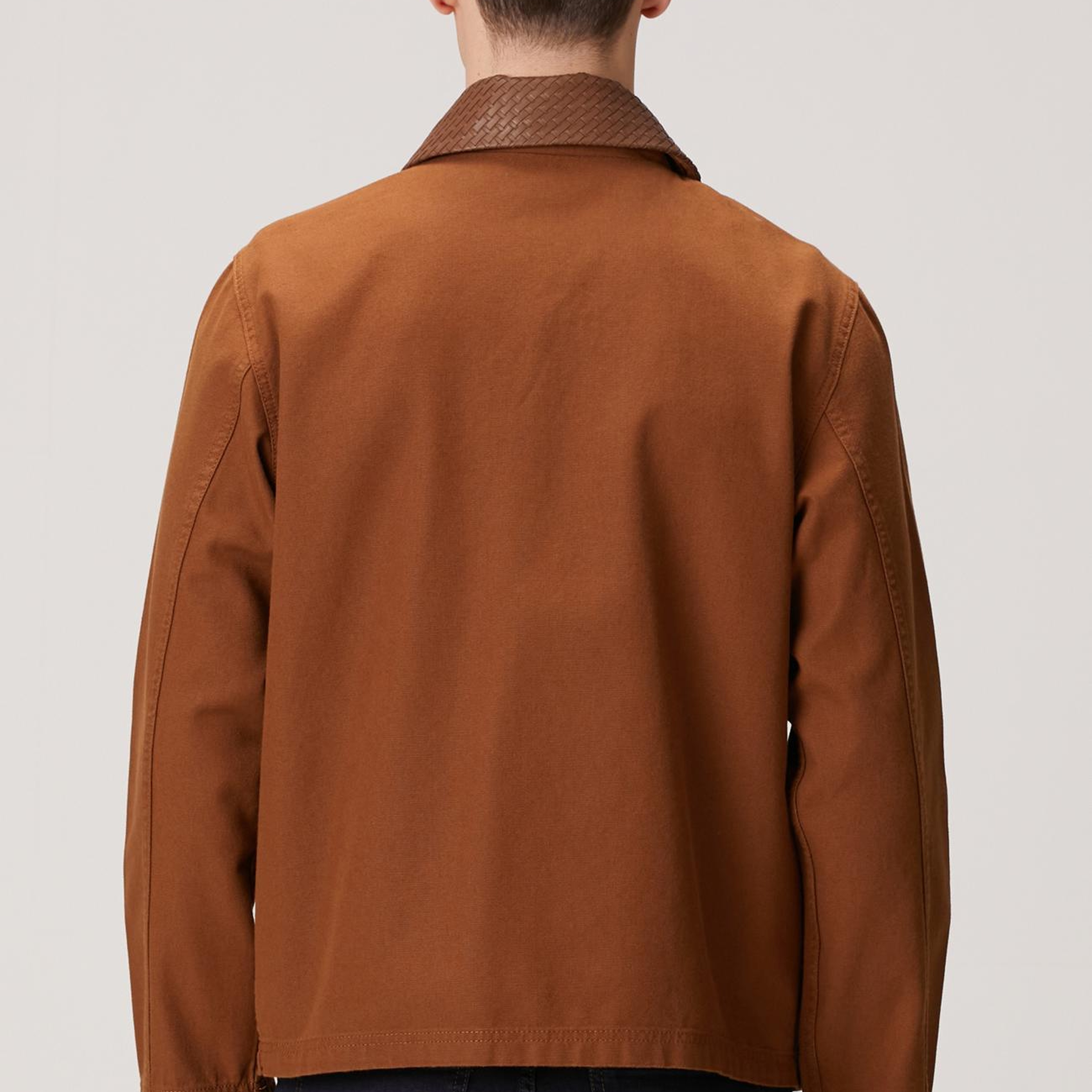 Network Erkek Camel Süet Detaylı Denim Ceket