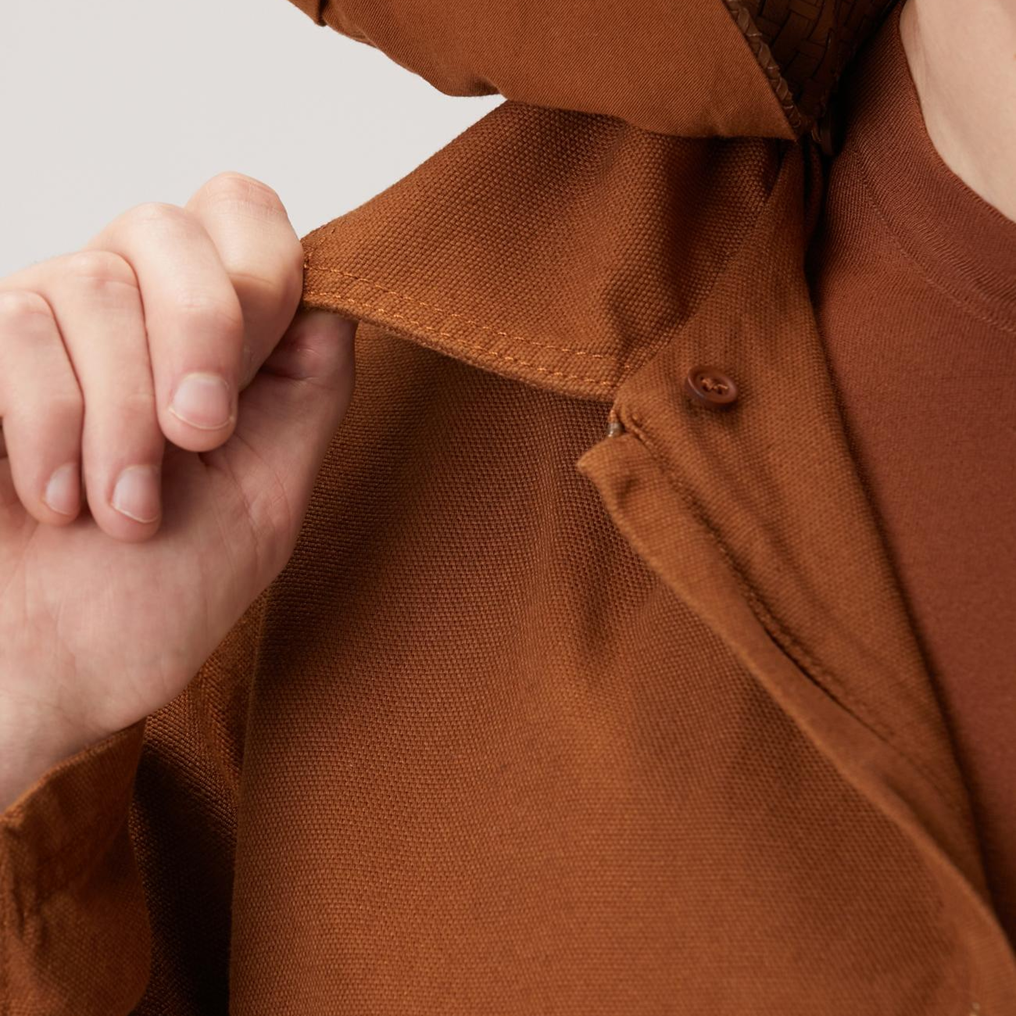 Network Erkek Camel Süet Detaylı Denim Ceket