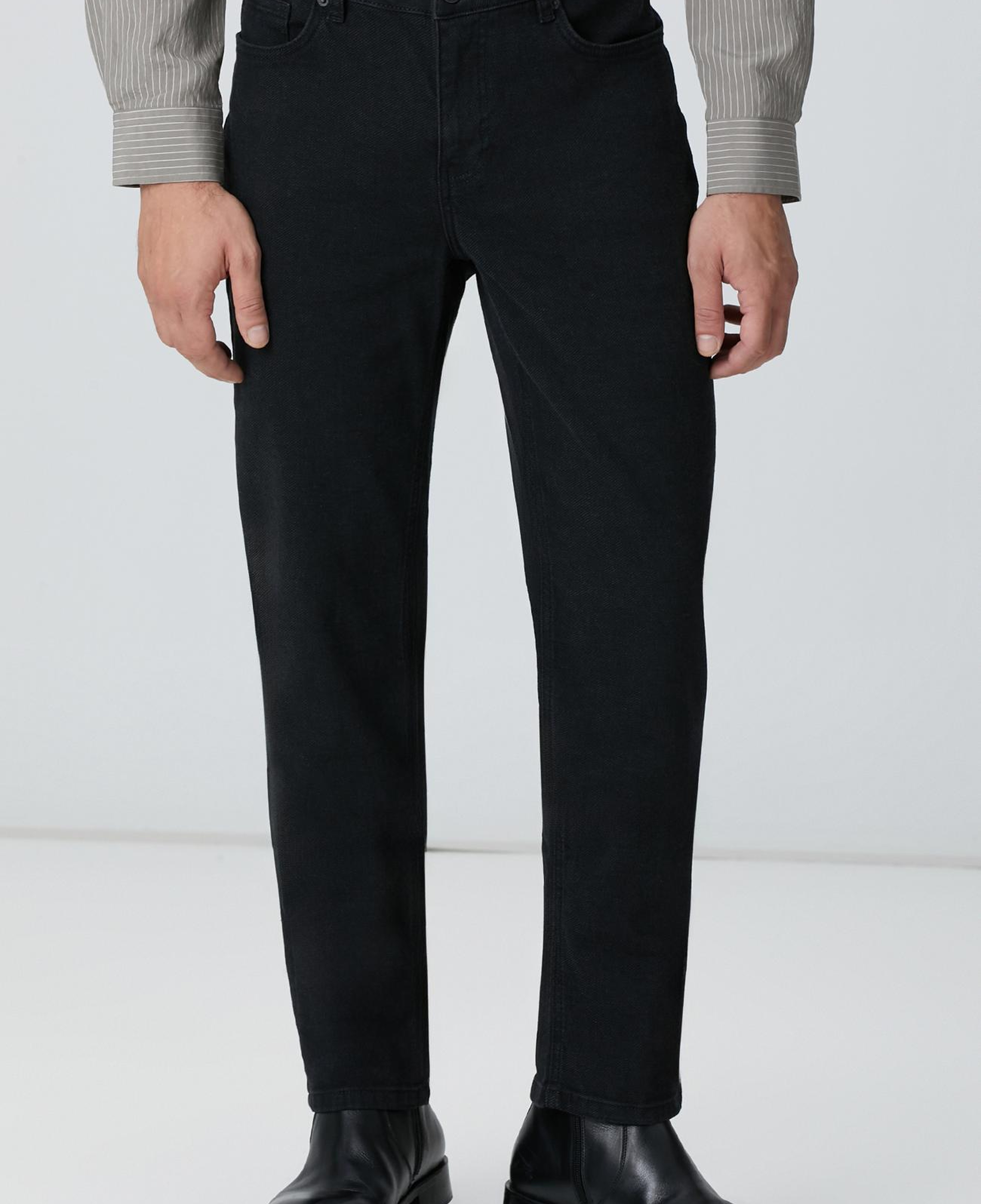 Network Erkek Siyah Denim Pantolon