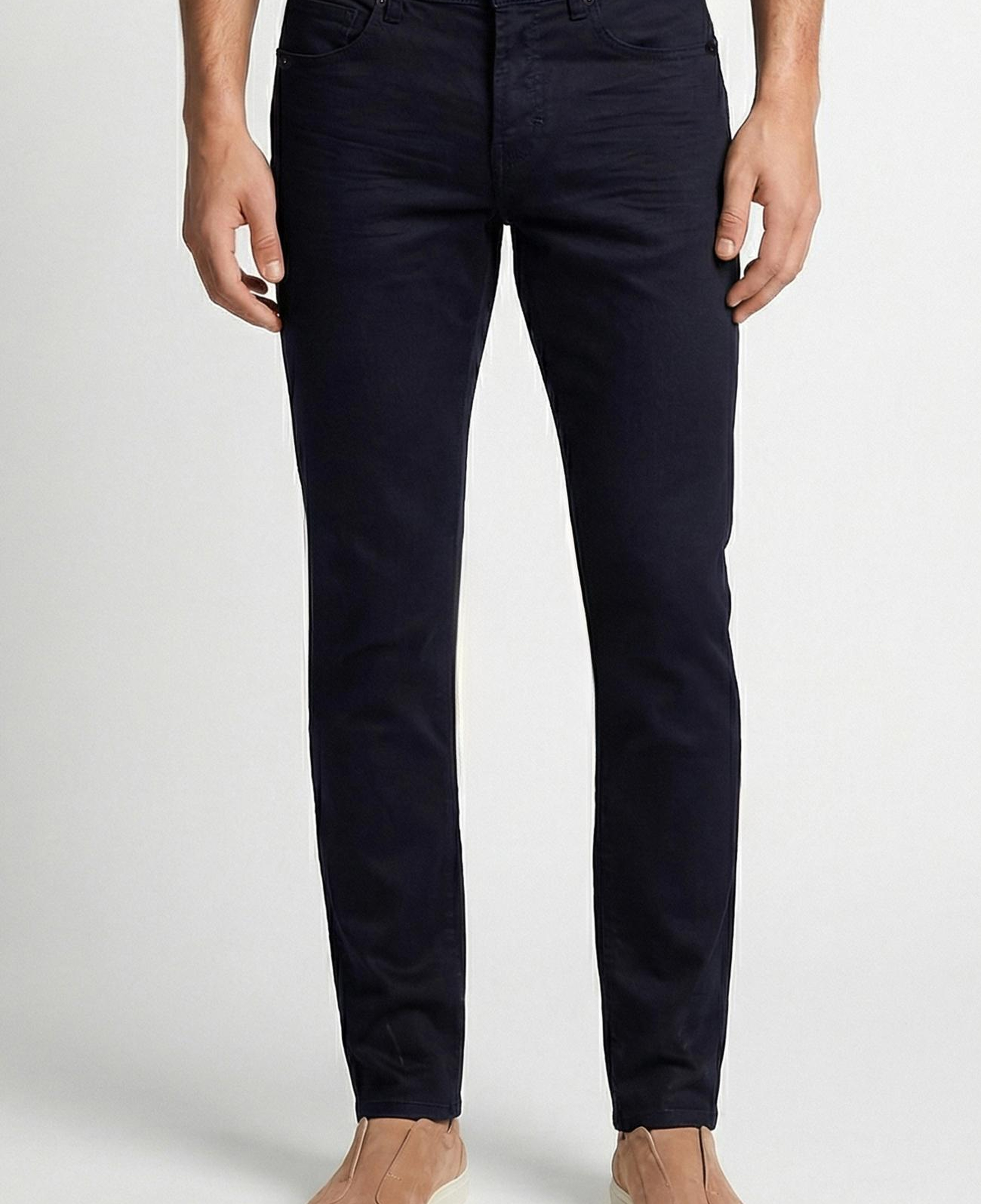 Network Erkek Lacivert Kaplamalı Denim Pantolon