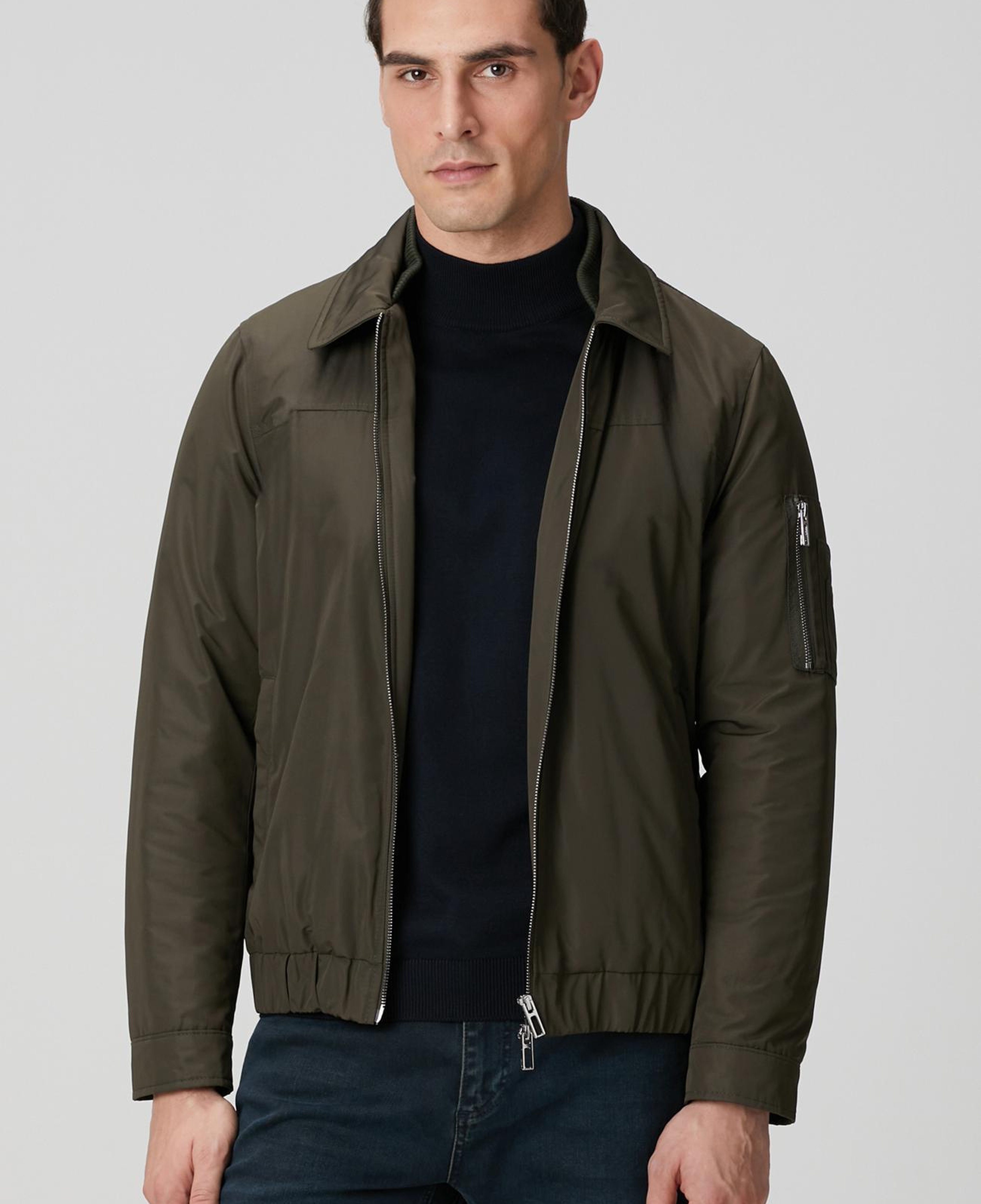 Network Erkek Haki Bomber Mont