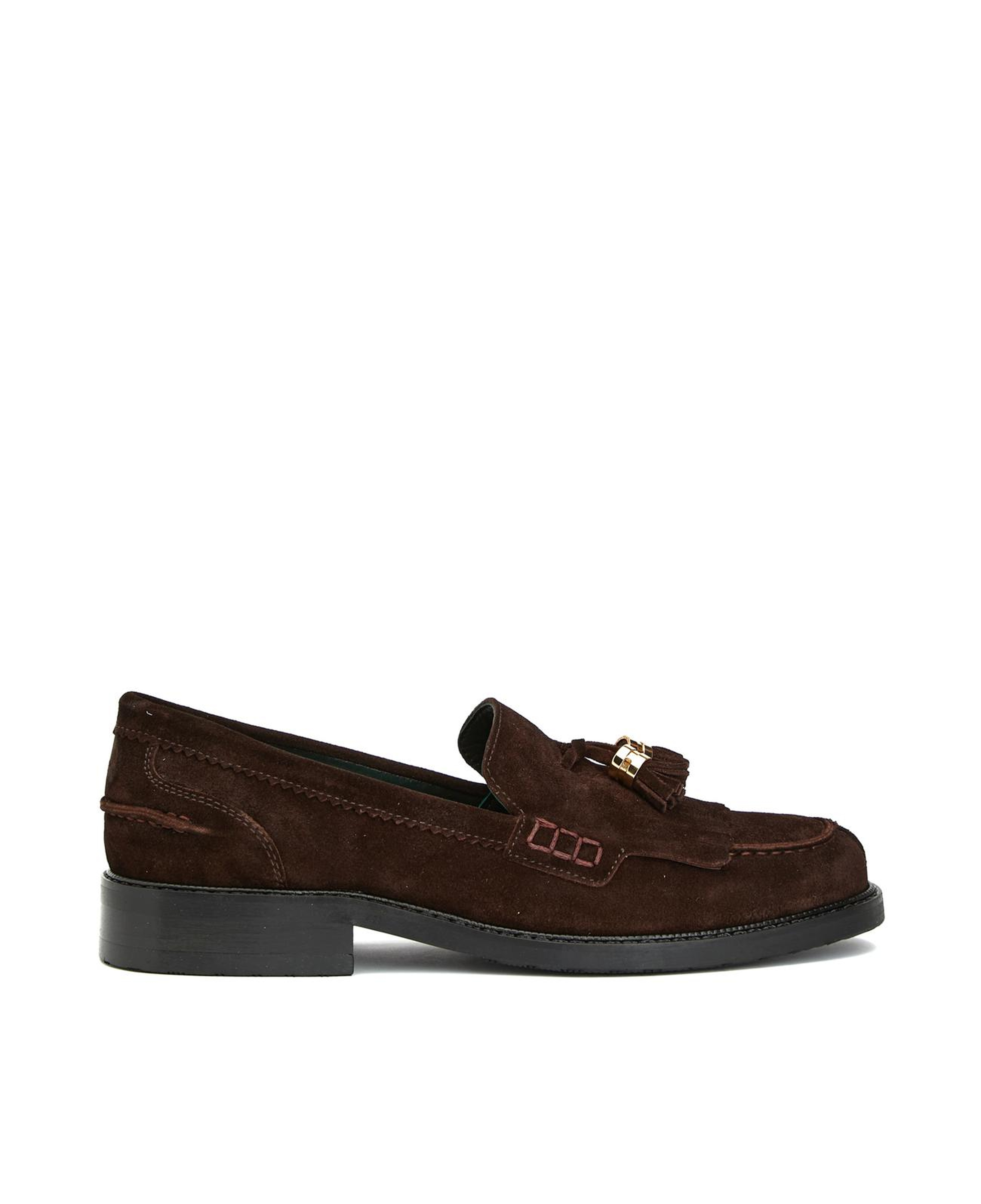 George Hogg Icons Kadın Acı Kahve Püsküllü Süet Loafer
