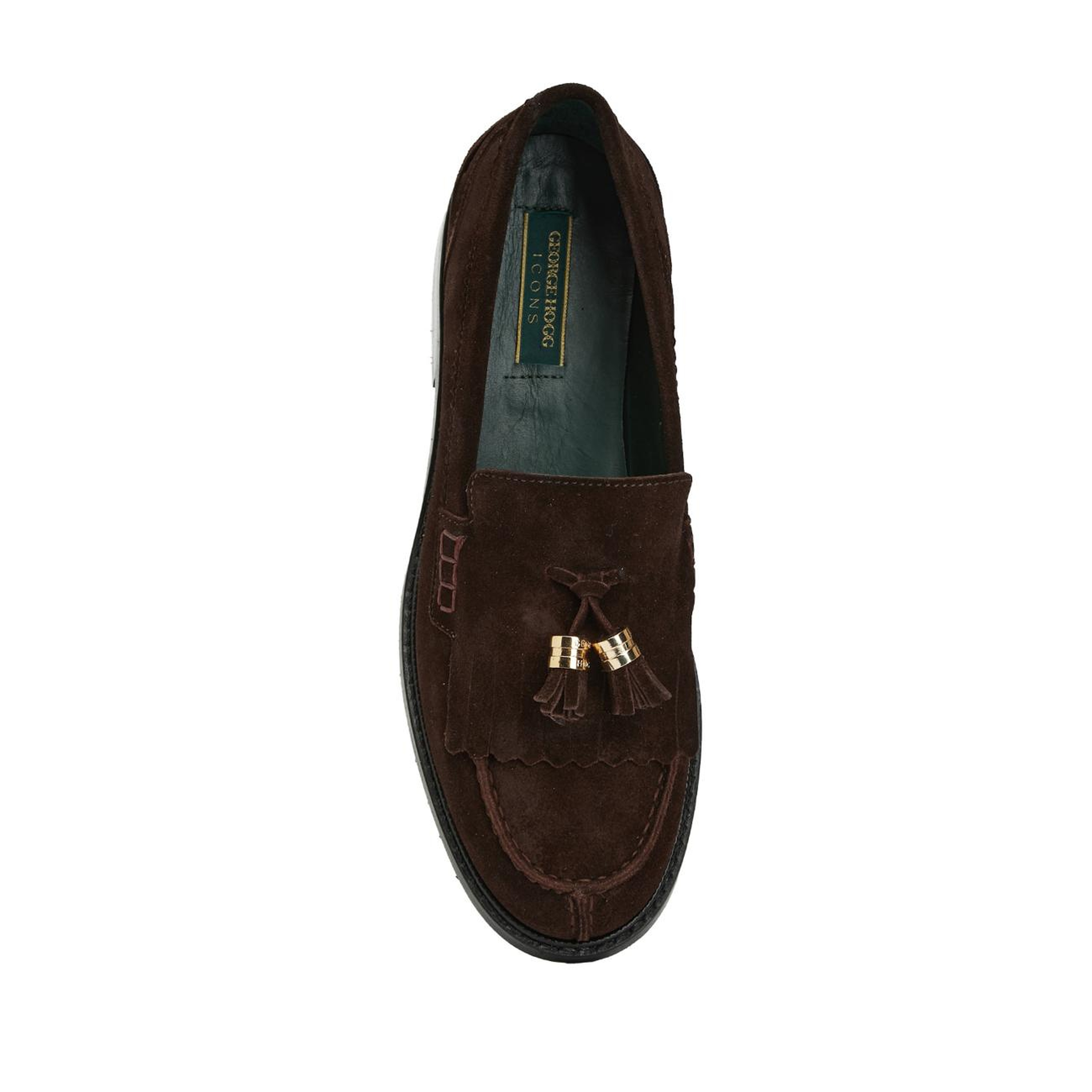 George Hogg Icons Kadın Acı Kahve Püsküllü Süet Loafer