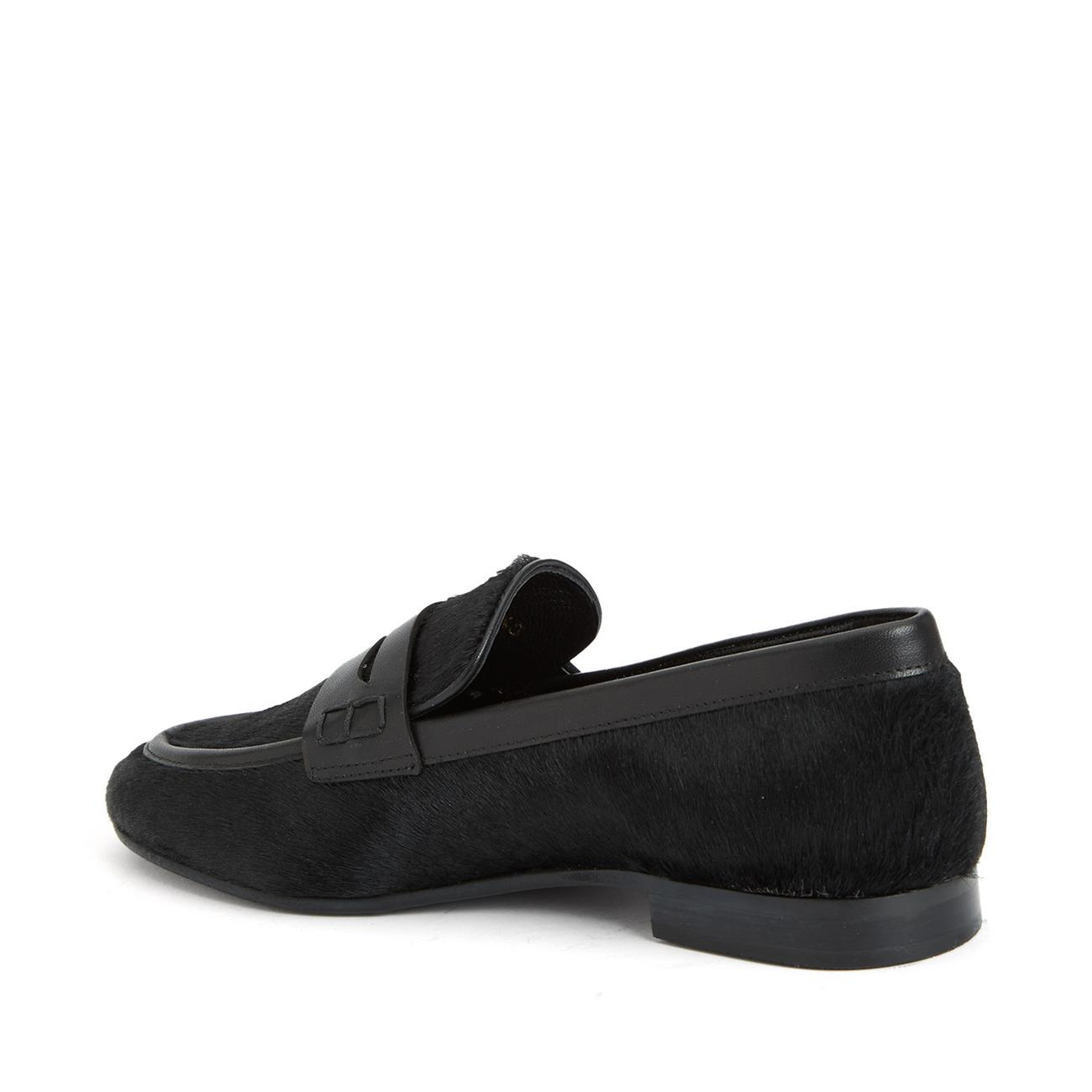 Divarese Kadın Siyah Deri Loafer