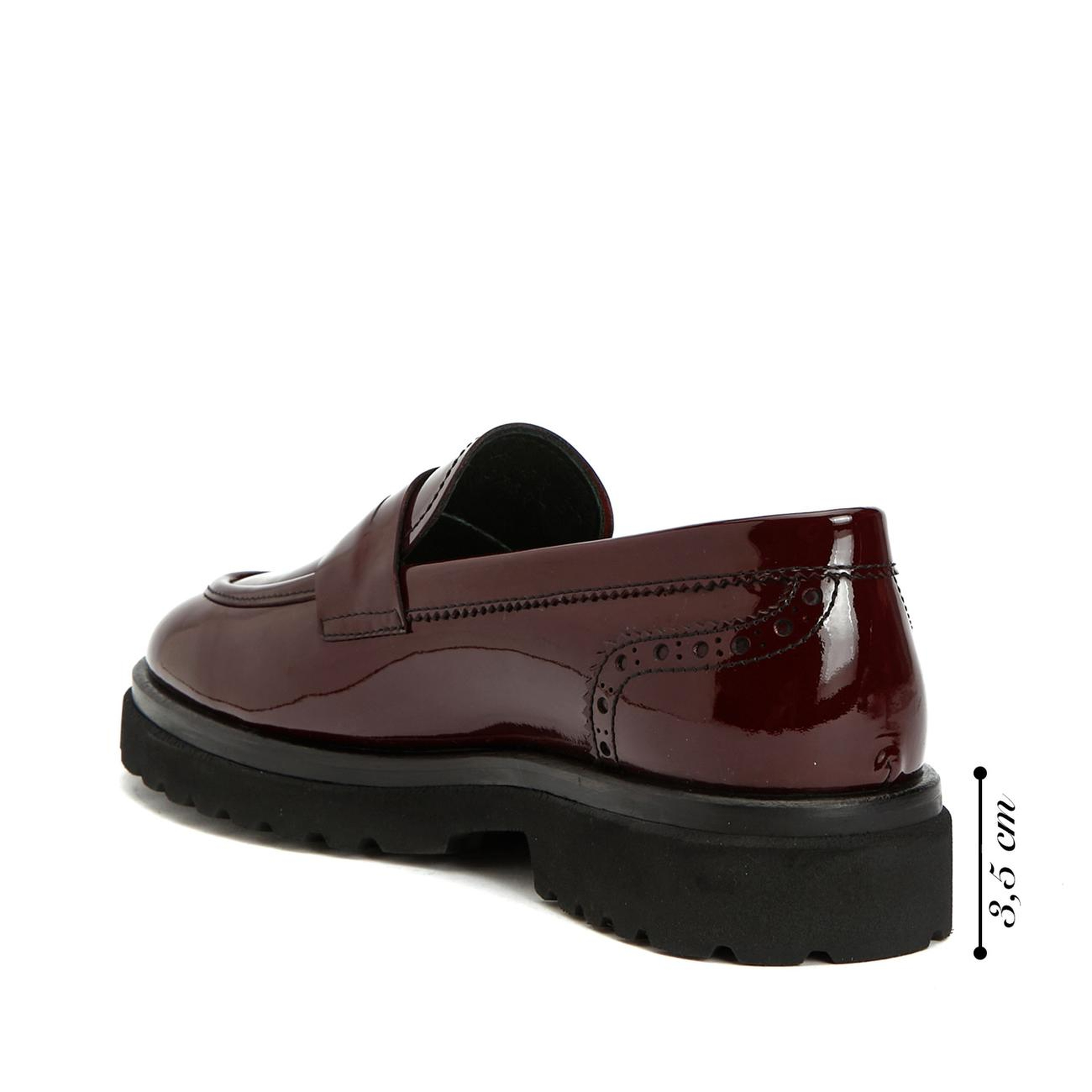 George Hogg Kadın Bordo Deri Loafer