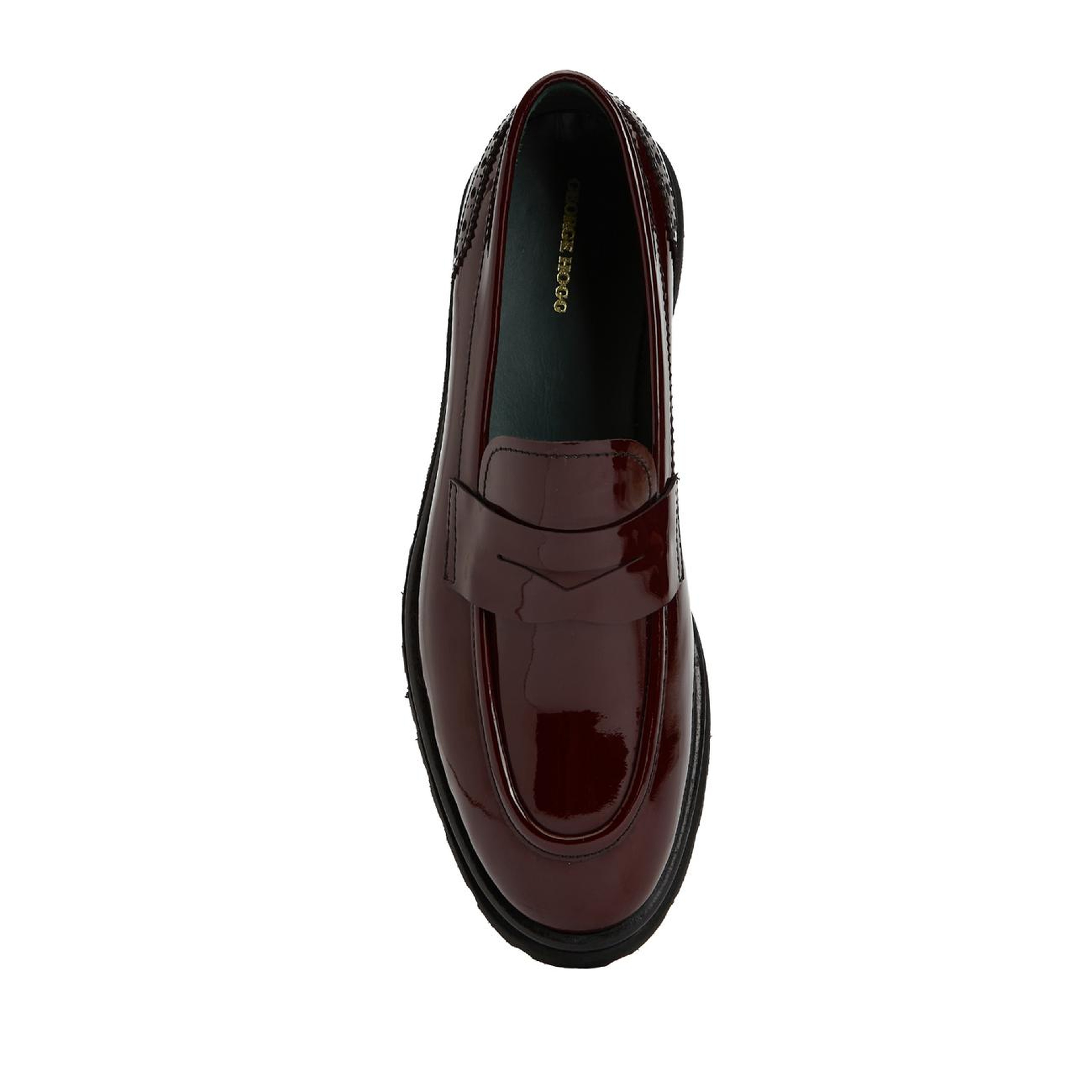 George Hogg Kadın Bordo Deri Loafer