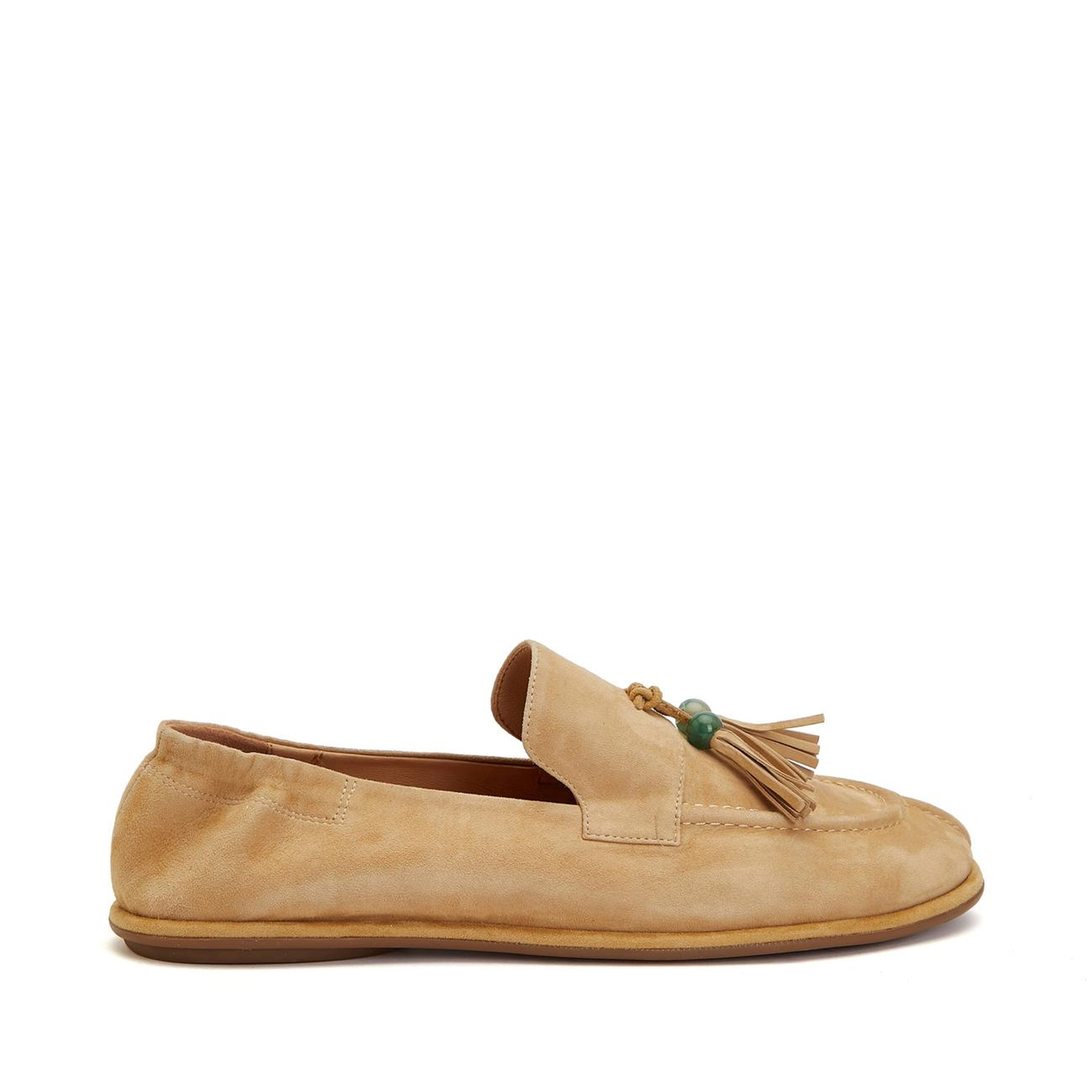 Divarese Kadın Bej Süet Loafer