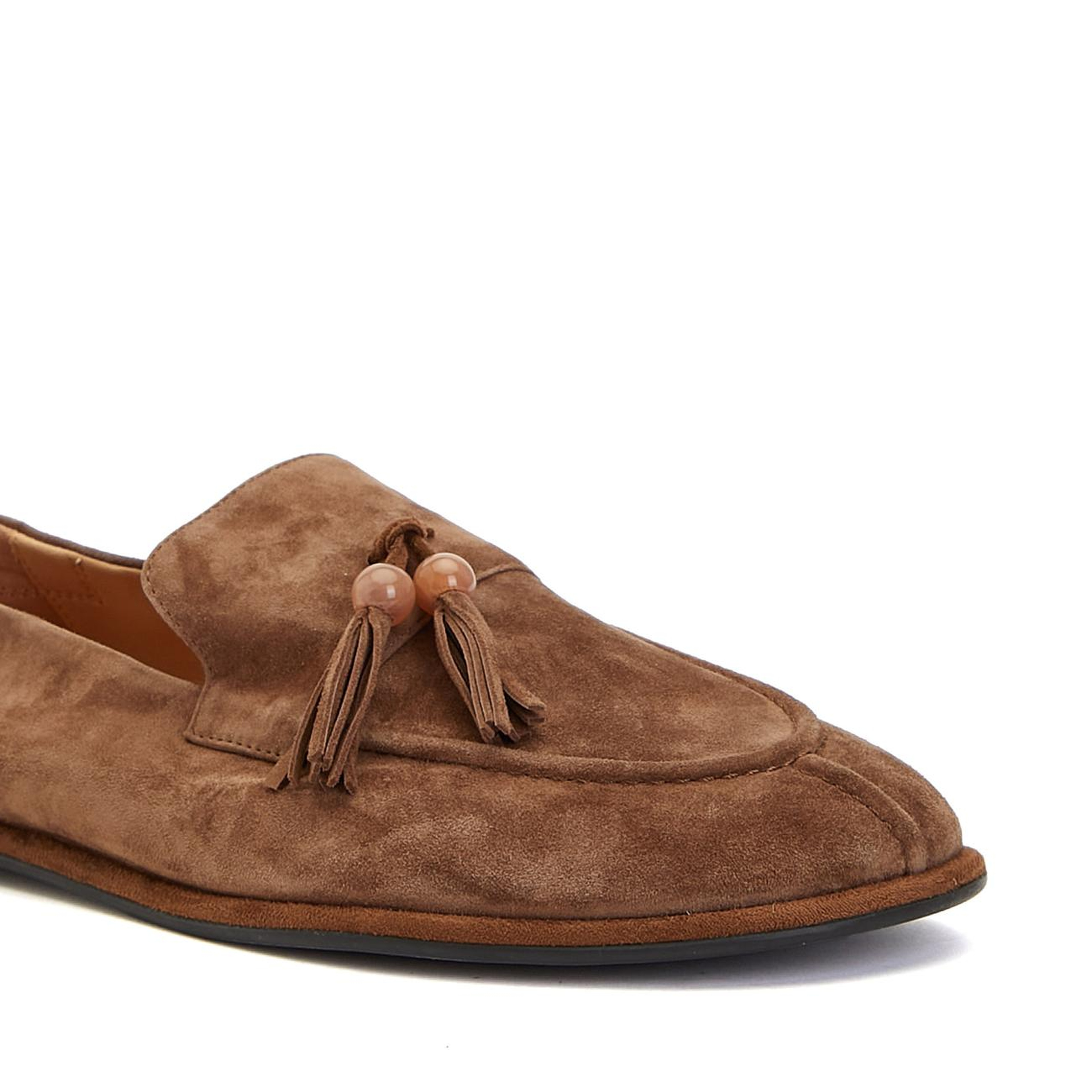 Divarese Kadın Tütün Süet Loafer