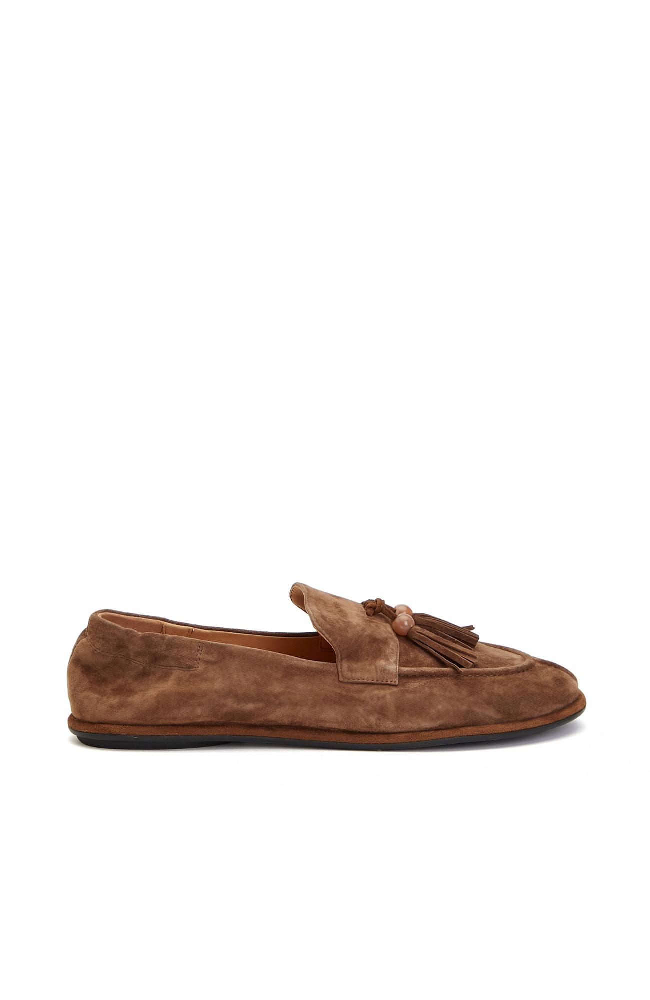 Divarese Kadın Tütün Süet Loafer